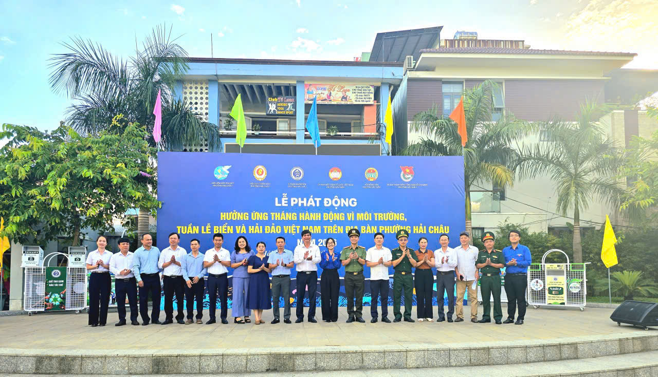 Phường Hải Châu phát động hưởng ứng Tháng hành động vì môi trường và Tuần lễ Biển và Hải đảo Việt Nam năm 2026