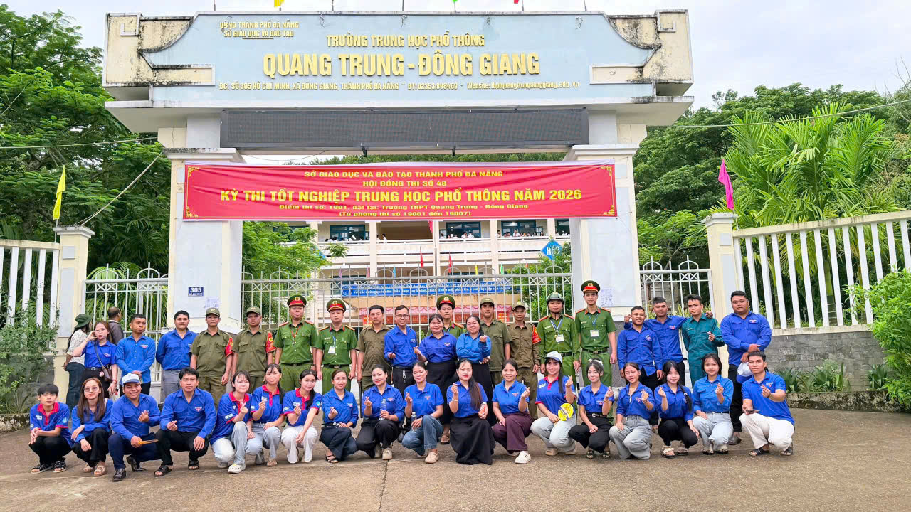 Tuổi trẻ Công an thành phố Đà Nẵng đồng hành cùng sĩ tử trong chương trình “Tiếp sức mùa thi” năm 2026