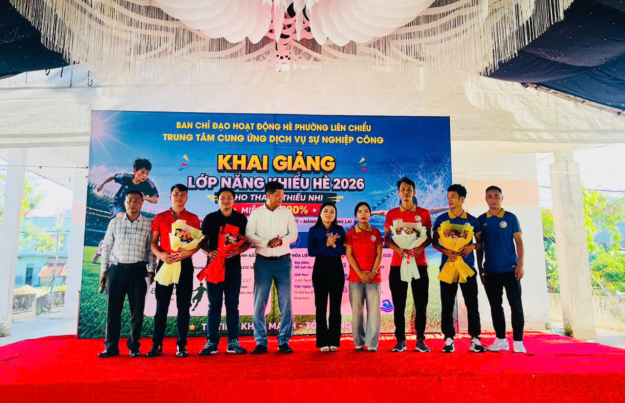 Đoàn phường Liên Chiểu phối hợp khai mạc các lớp học năng khiếu hè năm 2026