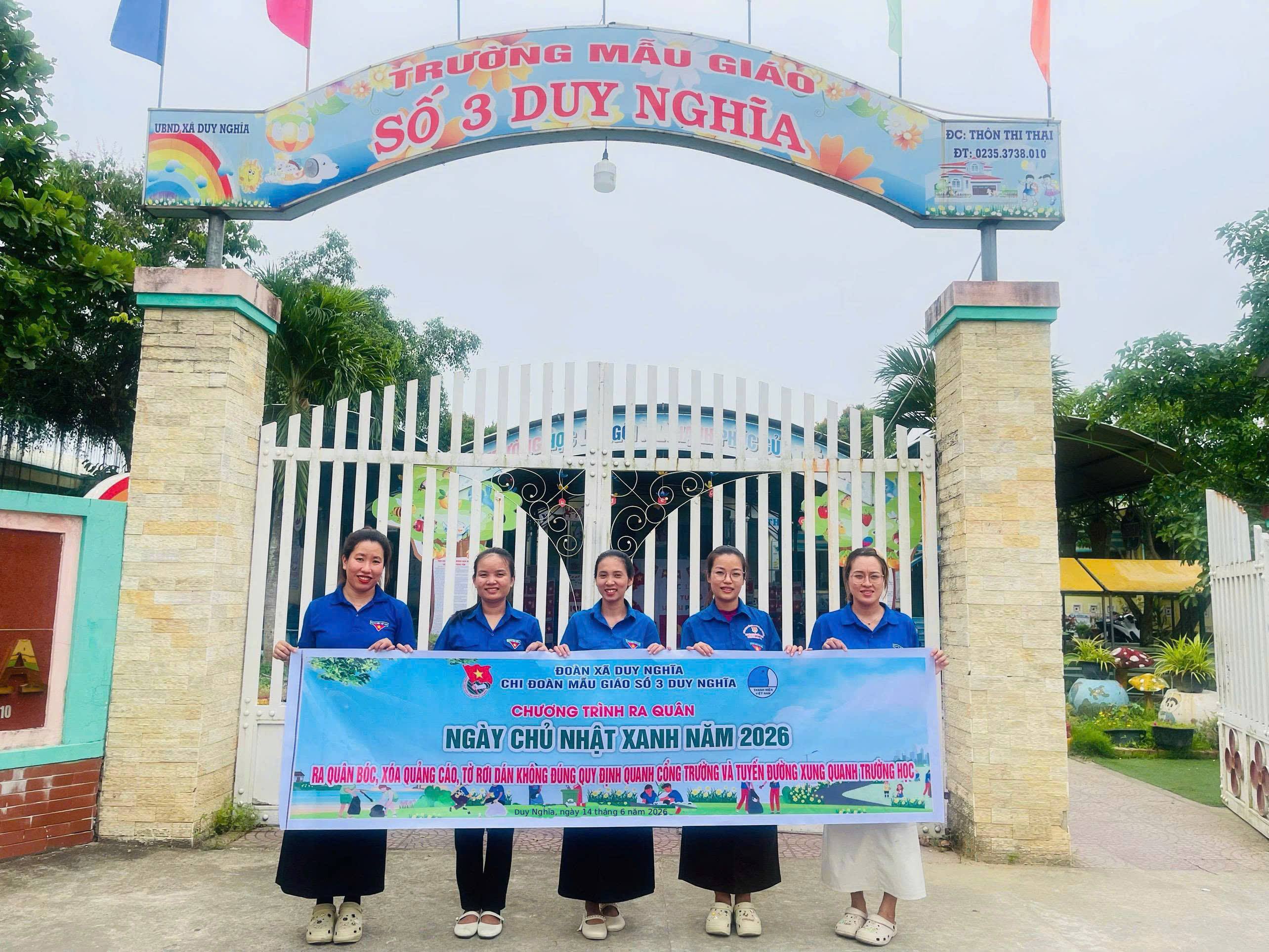 Đoàn xã Duy Nghĩa ra quân Ngày Chủ nhật xanh, xây dựng vườn cây ăn quả thanh niên