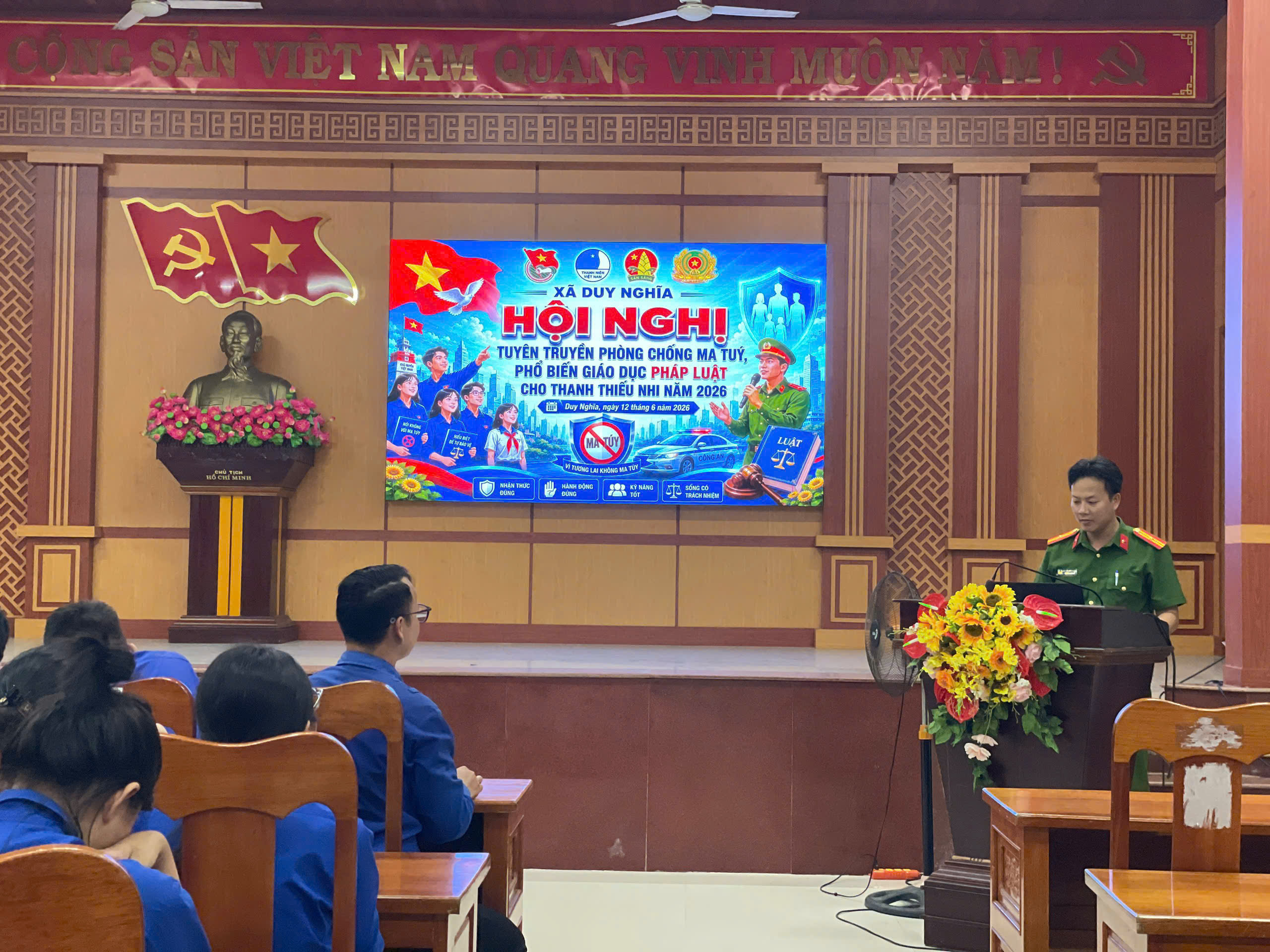 Tuổi trẻ Duy Nghĩa tuyên truyền phòng, chống ma túy và phổ biến giáo dục pháp luật cho thanh thiếu nhi năm 2026
