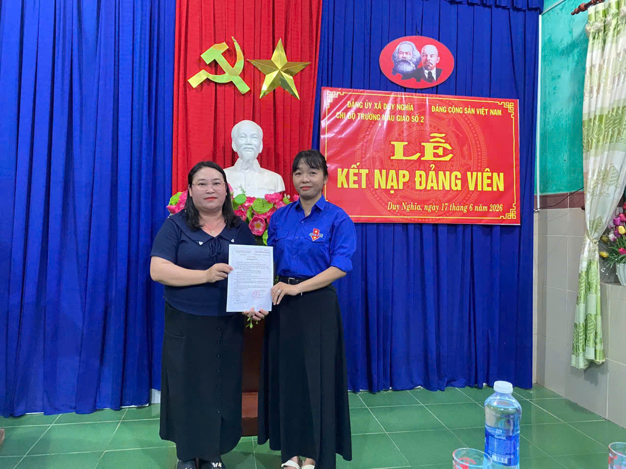 Đoàn xã Duy Nghĩa: Đoàn viên ưu tú được kết nạp vào Đảng Cộng sản Việt Nam