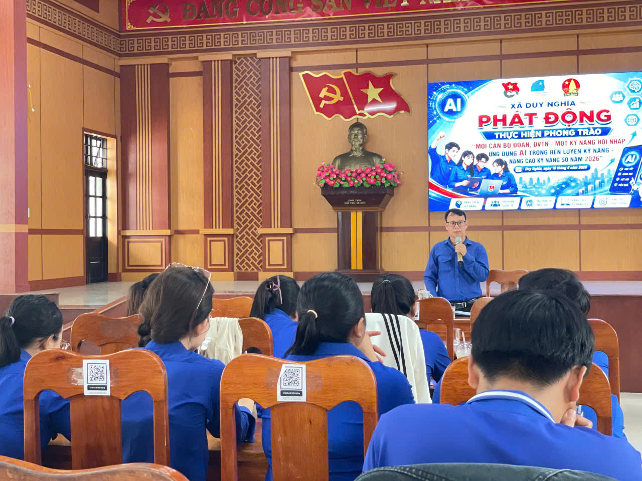 Đoàn xã Duy Nghĩa phát động phong trào ứng dụng AI, nâng cao kỹ năng số năm 2026