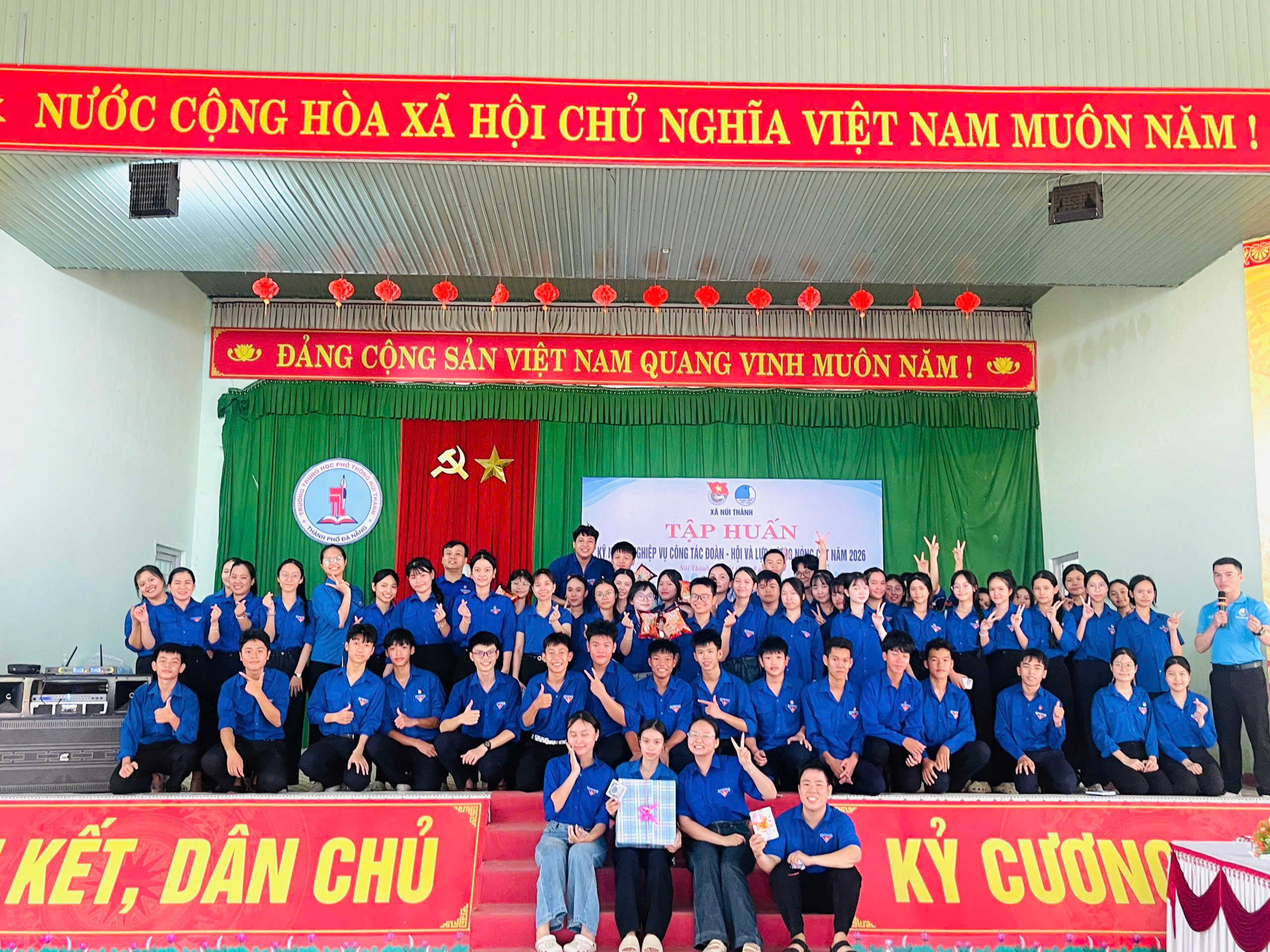 Đoàn Thanh niên - Hội LHTN Việt Nam xã Núi Thành tổ chức tập huấn kỹ năng, nghiệp vụ công tác Đoàn - Hội năm 2026