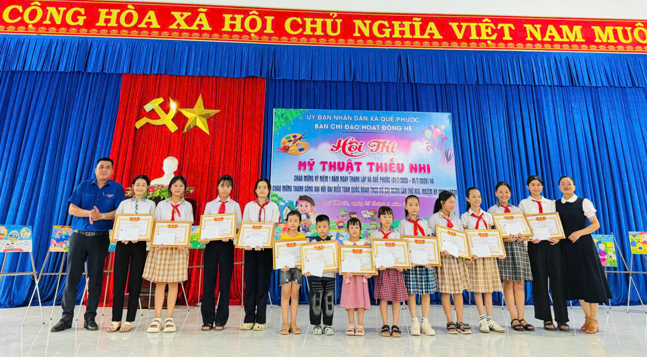 Hội thi Mỹ thuật thiếu nhi xã Quế Phước năm 2026