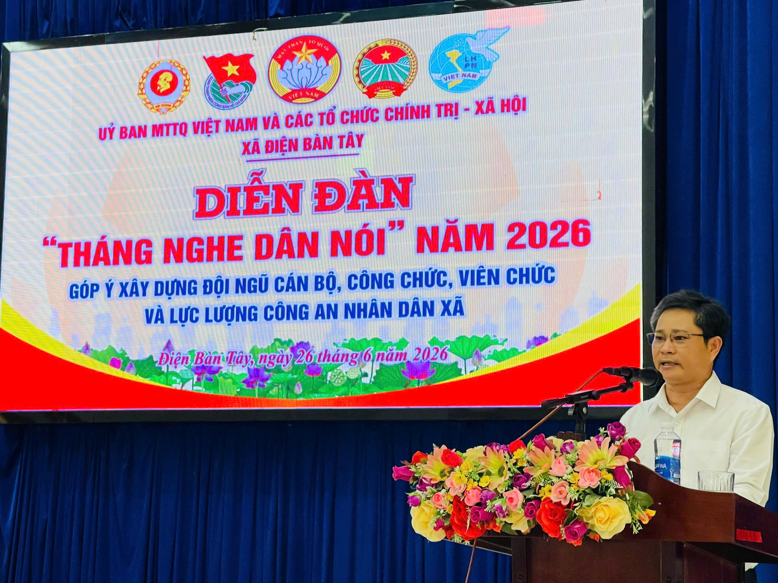 Đoàn xã Điện Bàn Tây phối hợp tổ chức diễn đàn "Tháng nghe dân nói" năm 2026