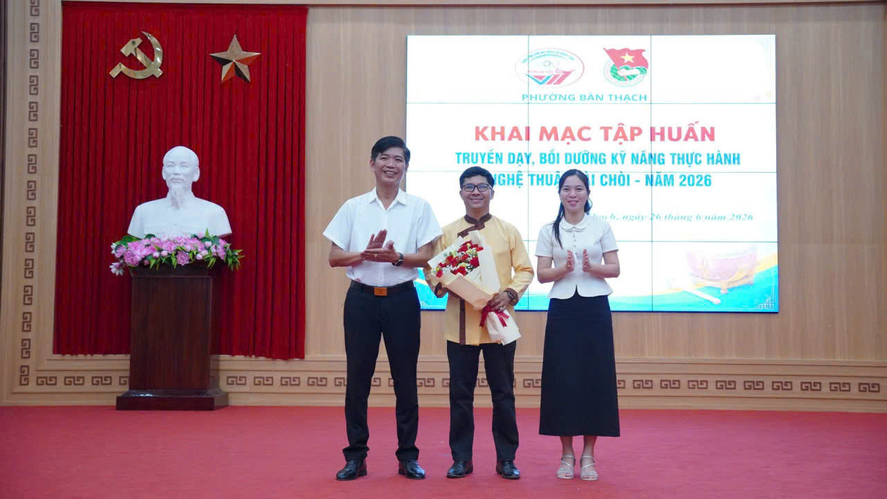 Đoàn phường Bàn Thạch tổ chức tập huấn truyền dạy nghệ thuật Bài chòi năm 2026