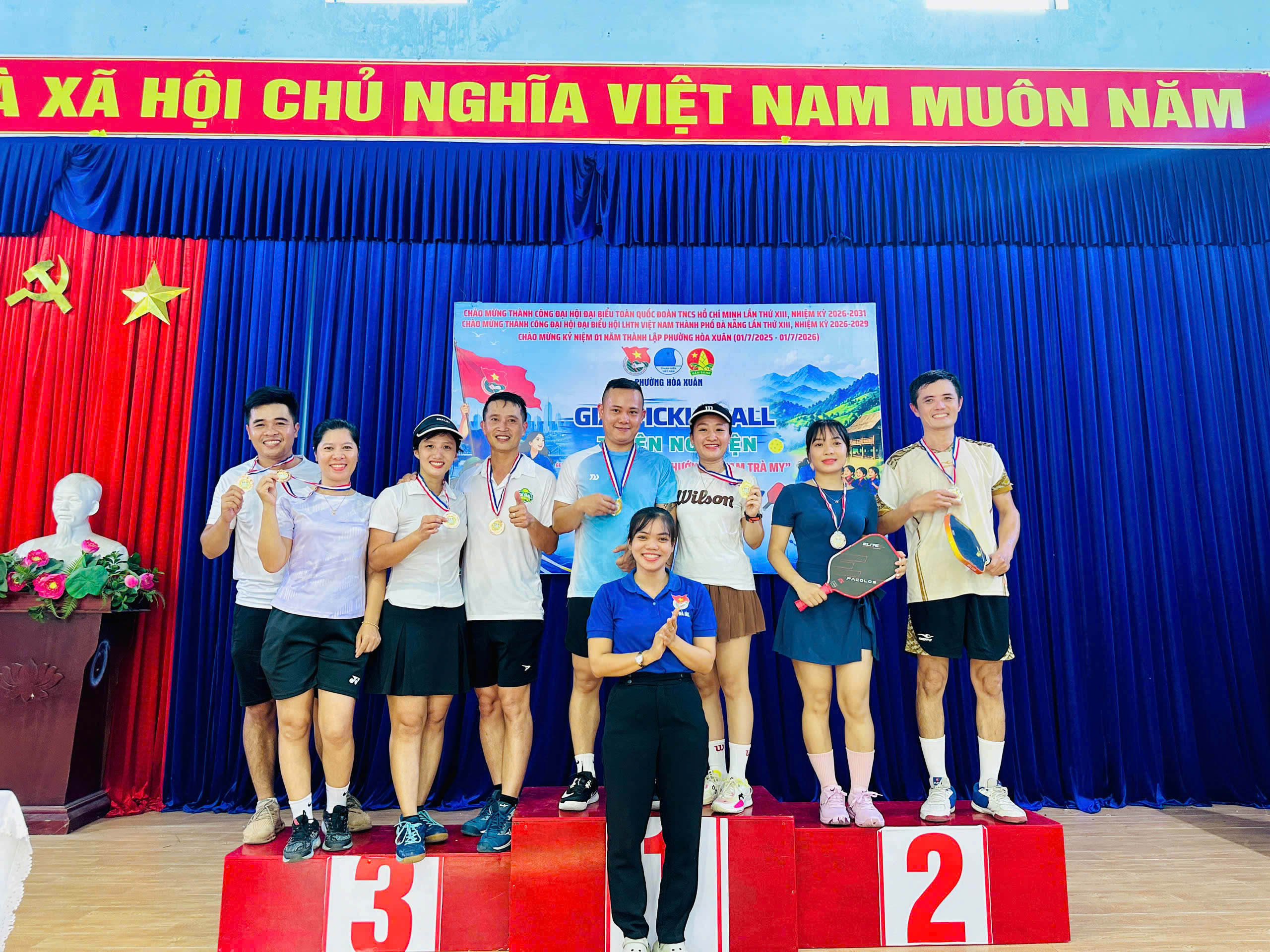 Đoàn phường Hòa Xuân tổ chức thành công Giải Pickleball thiện nguyện "Kết nối yêu thương – Hướng về Nam Trà My" năm 2026