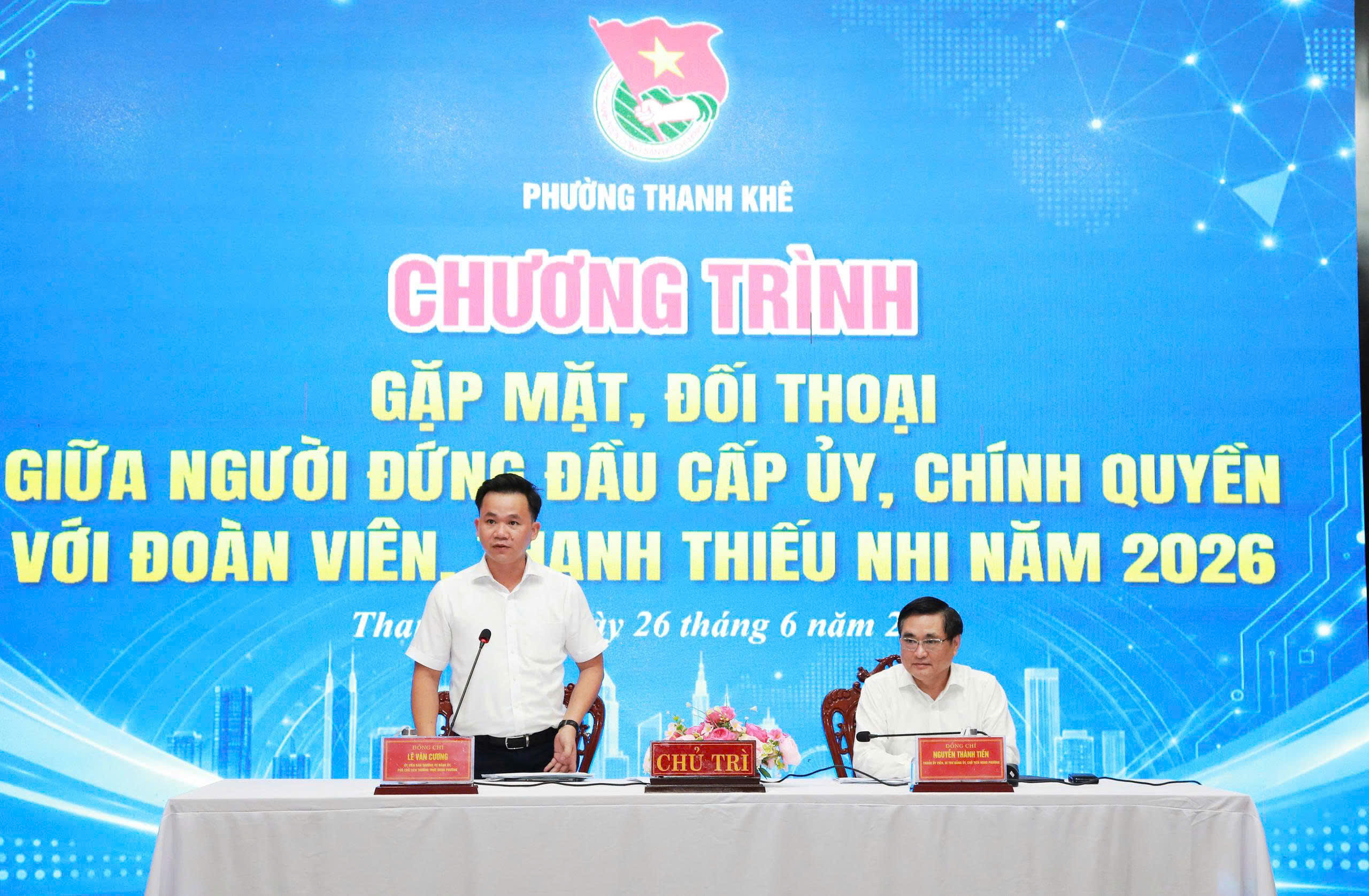 Đoàn phường Thanh Khê tham mưu tổ chức chương trình đối thoại giữa người đứng đầu cấp ủy, chính quyền với đoàn viên, thanh thiếu nhi năm 2026