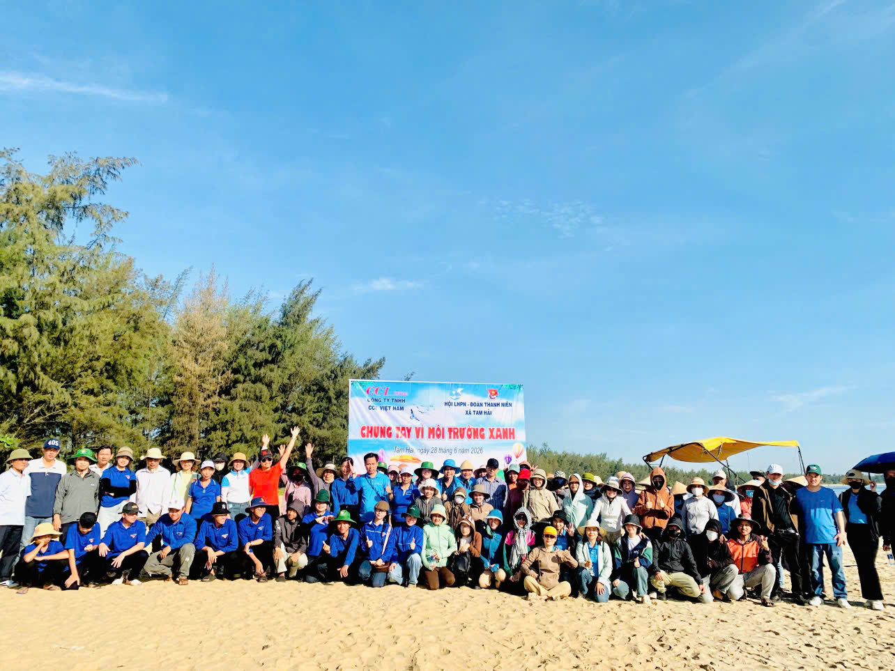 Đoàn xã Tam Hải tổ chức chương trình "Chung tay vì môi trường xanh"