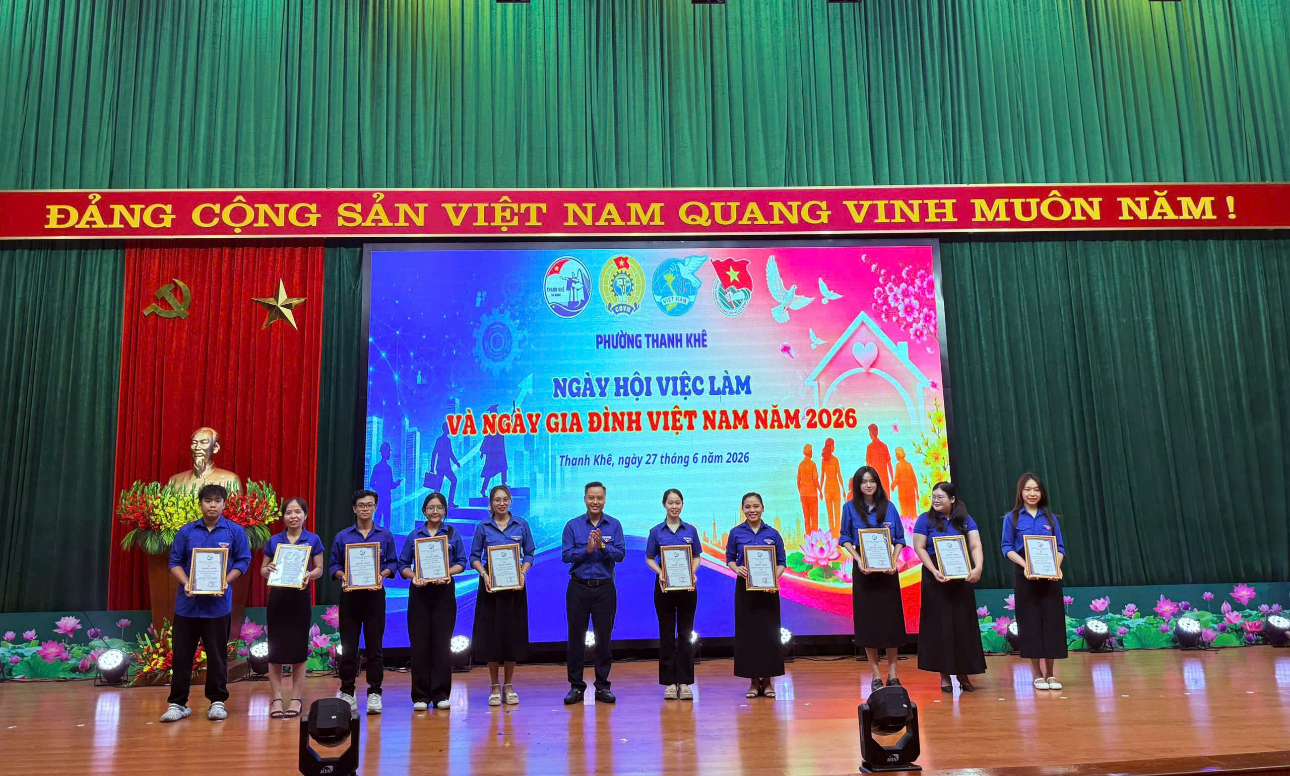 Đoàn phường Thanh Khê tham gia Ngày hội Việc làm và Ngày Gia đình Việt Nam năm 2026