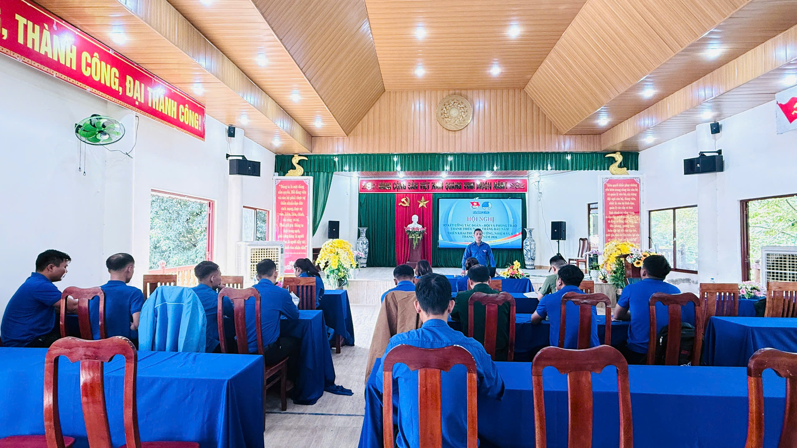 Đoàn xã Sông Vàng tổ chức hội nghị sơ kết công tác Đoàn - Hội và phong trào thanh thiếu nhi 6 tháng đầu năm 2026
