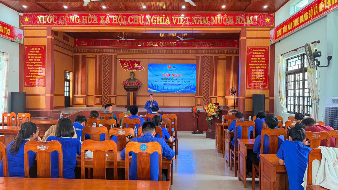 Đoàn xã Duy Nghĩa tổ chức Hội nghị sơ kết công tác Đoàn - Hội và phong trào thanh thiếu nhi 6 tháng đầu năm 2026