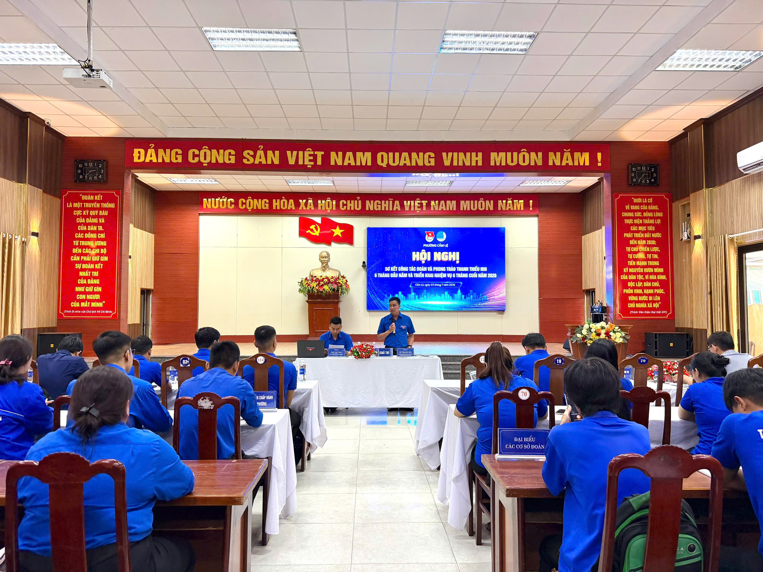 Đoàn phường Cẩm Lệ tổ chức Hội nghị sơ kết công tác Đoàn và phong trào thanh thiếu nhi 6 tháng đầu năm 2026