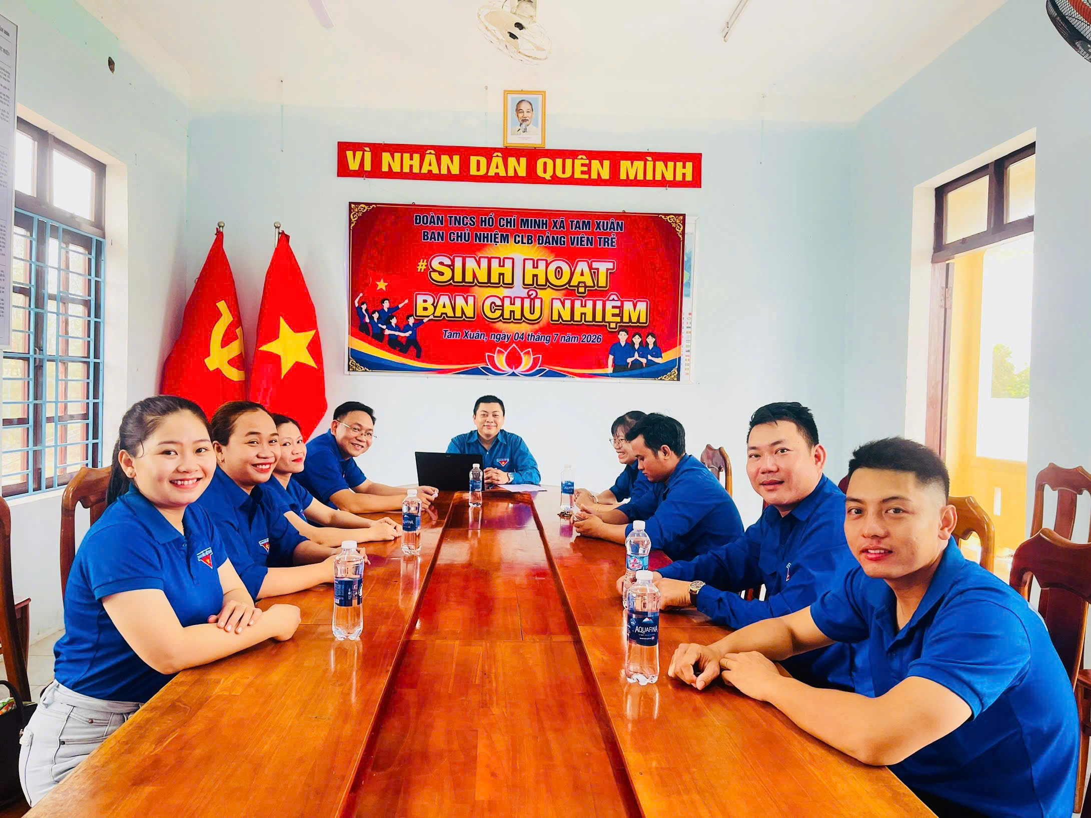 Đoàn xã Tam Xuân sinh hoạt Ban Chủ nhiệm Câu lạc bộ Đảng viên trẻ