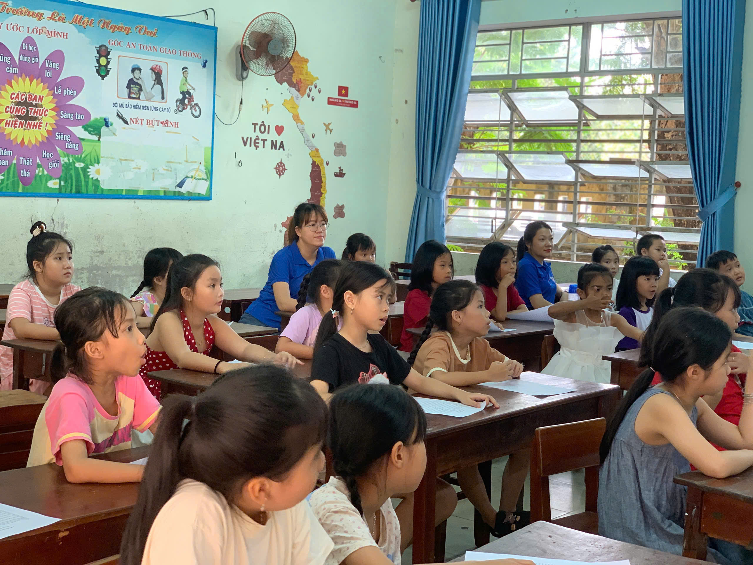 Tuổi trẻ Hải Vân đồng loạt khai giảng các lớp học hè miễn phí dành cho thiếu nhi