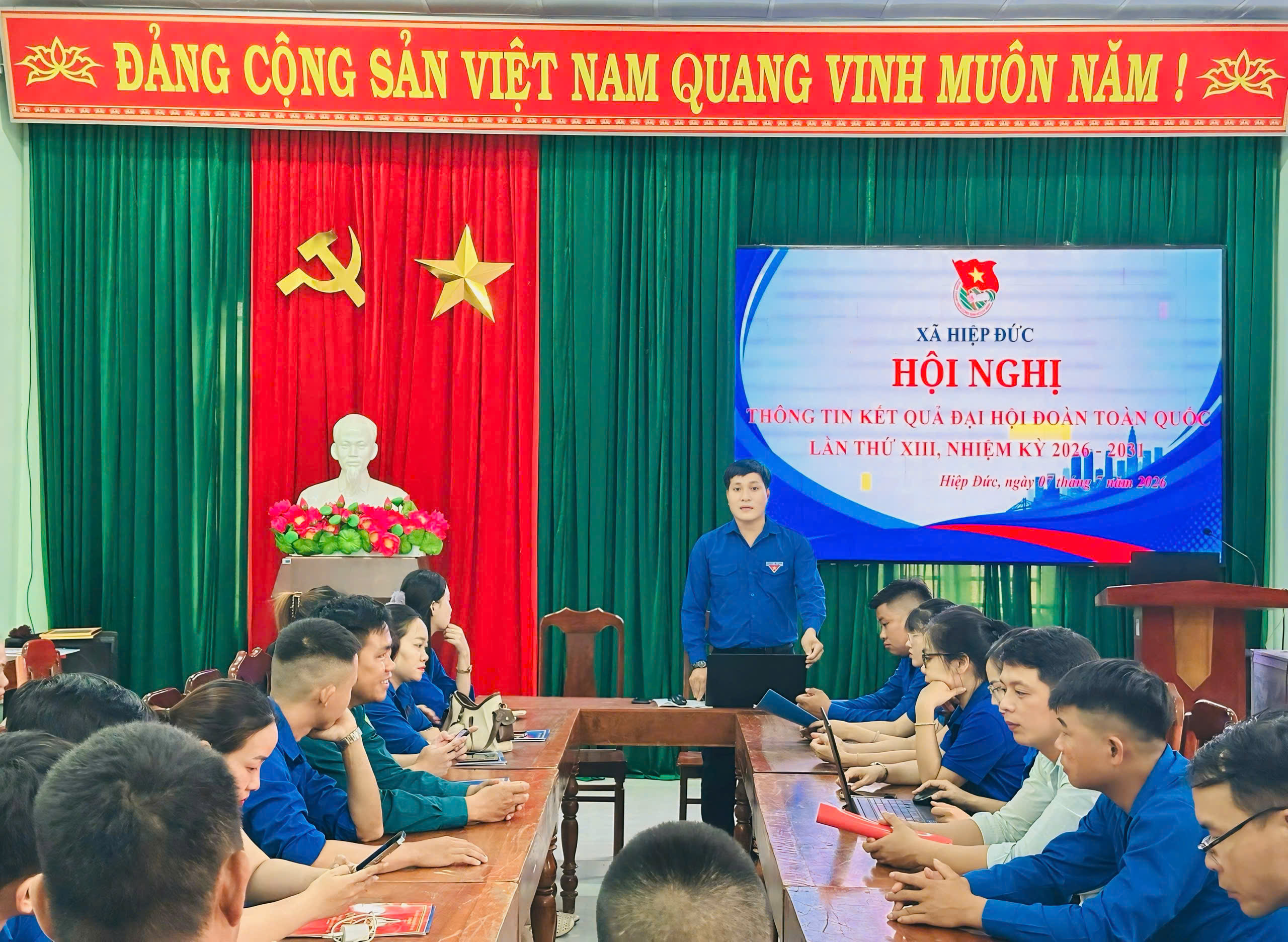 Hiệp Đức tổ chức Hội nghị thông tin kết quả Đại hội Đoàn toàn quốc lần thứ XIII, nhiệm kỳ 2026 – 2031