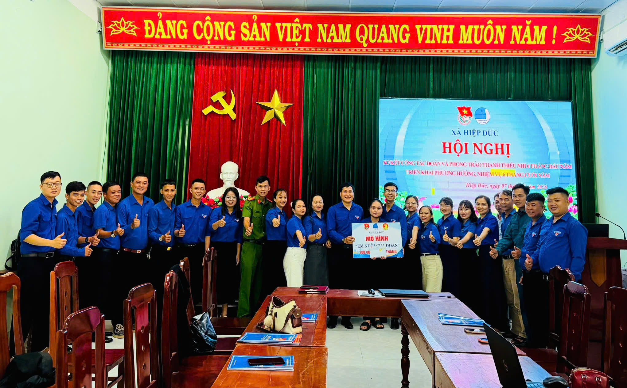 Hiệp Đức tổ chức Hội nghị sơ kết công tác Đoàn và phong trào thanh thiếu nhi 6 tháng đầu năm 2026