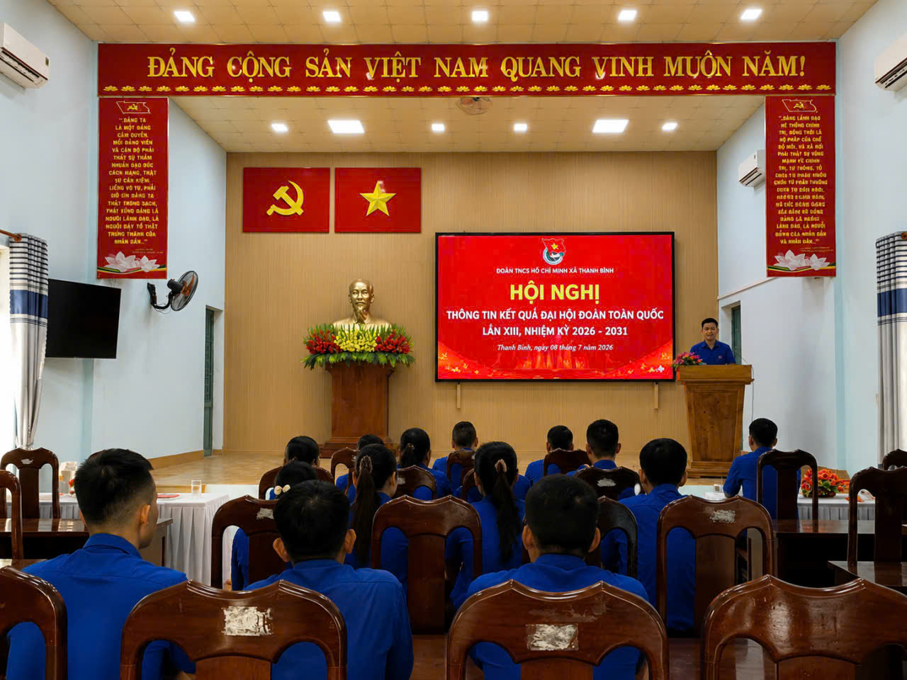 Đoàn xã Thạnh Bình thông tin nhanh kết quả Đại hội Đoàn toàn quốc lần thứ XIII