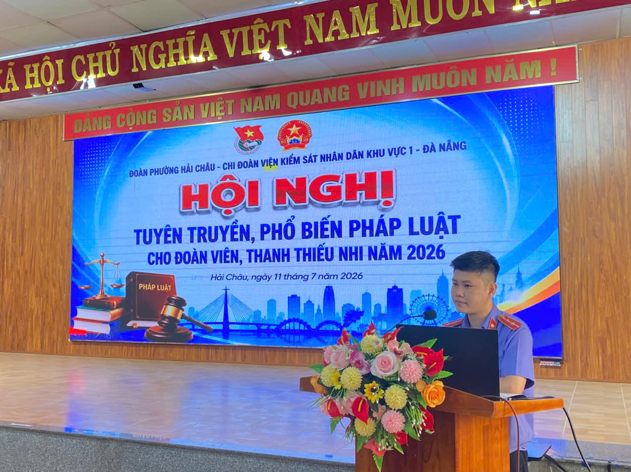 Đoàn phường Hải Châu tuyên truyền, phổ biến pháp luật cho đoàn viên, thanh thiếu nhi