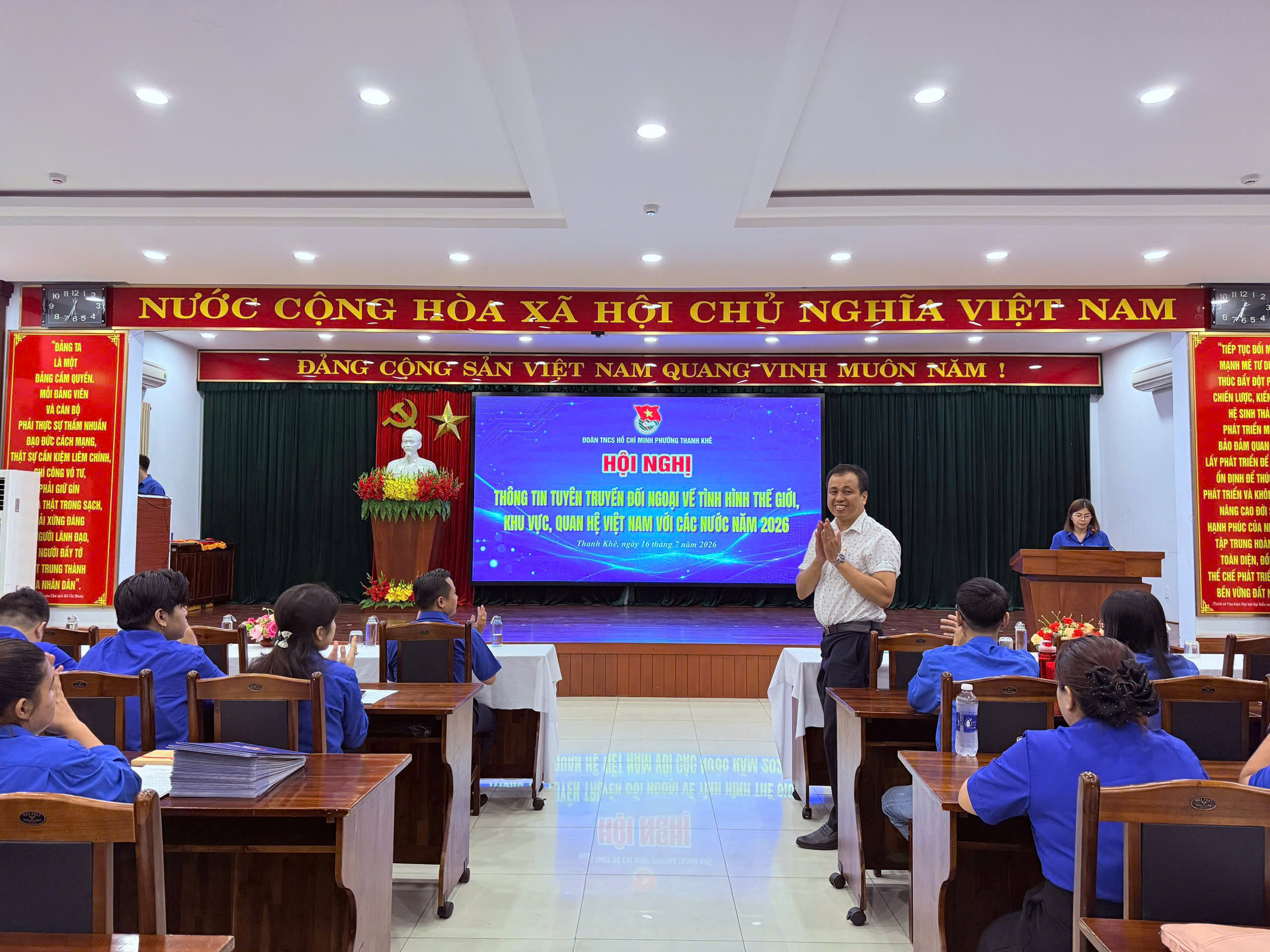 Đoàn phường Thanh Khê tổ chức hội nghị tuyên truyền đối ngoại về tình hình thế giới, khu vực và quan hệ Việt Nam với các nước