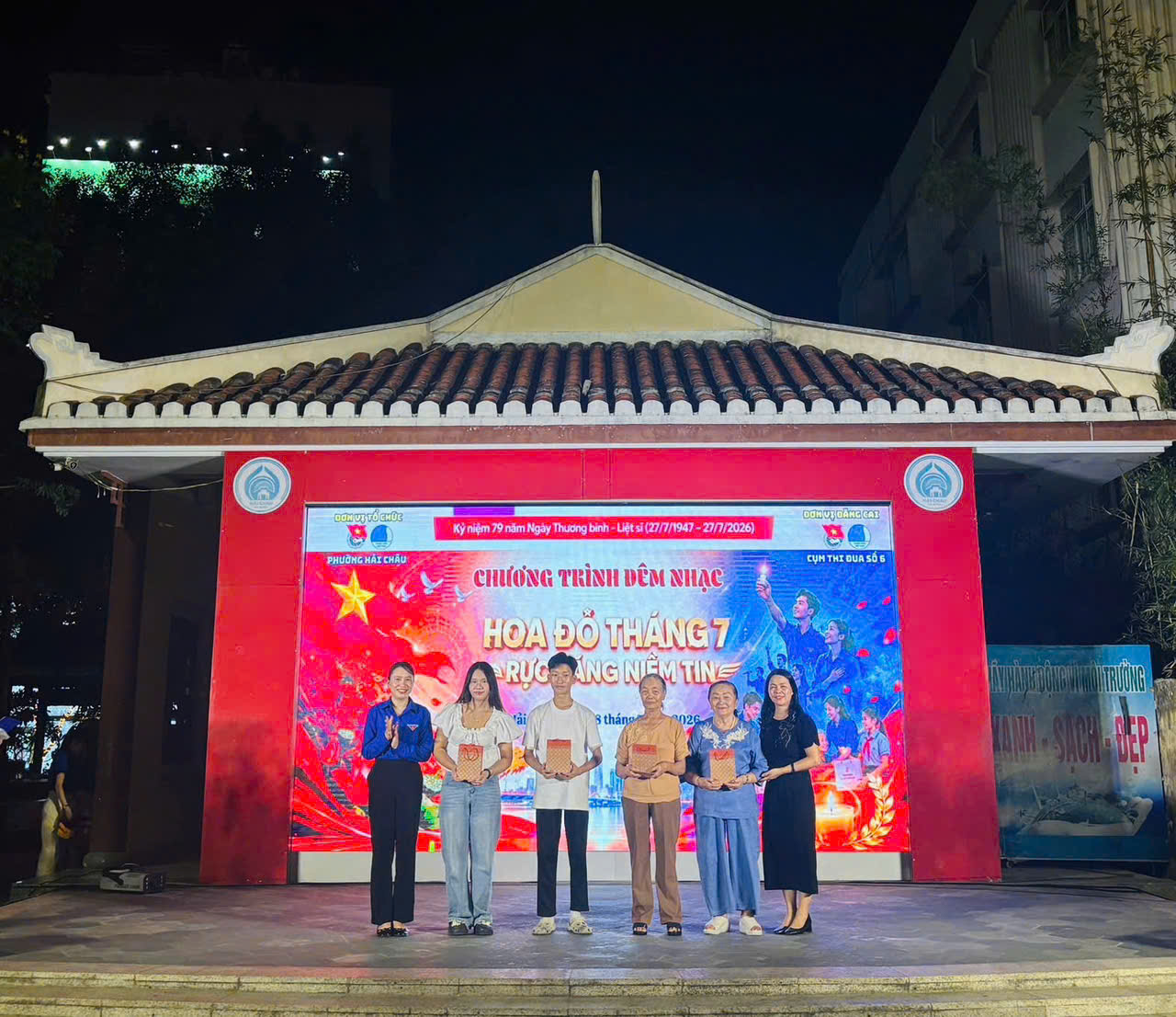 Đoàn Thanh niên phường Hải Châu tổ chức Đêm nhạc thanh niên số 5 với chủ đề “Hoa đỏ tháng 7 - Rực sáng niềm tin”
