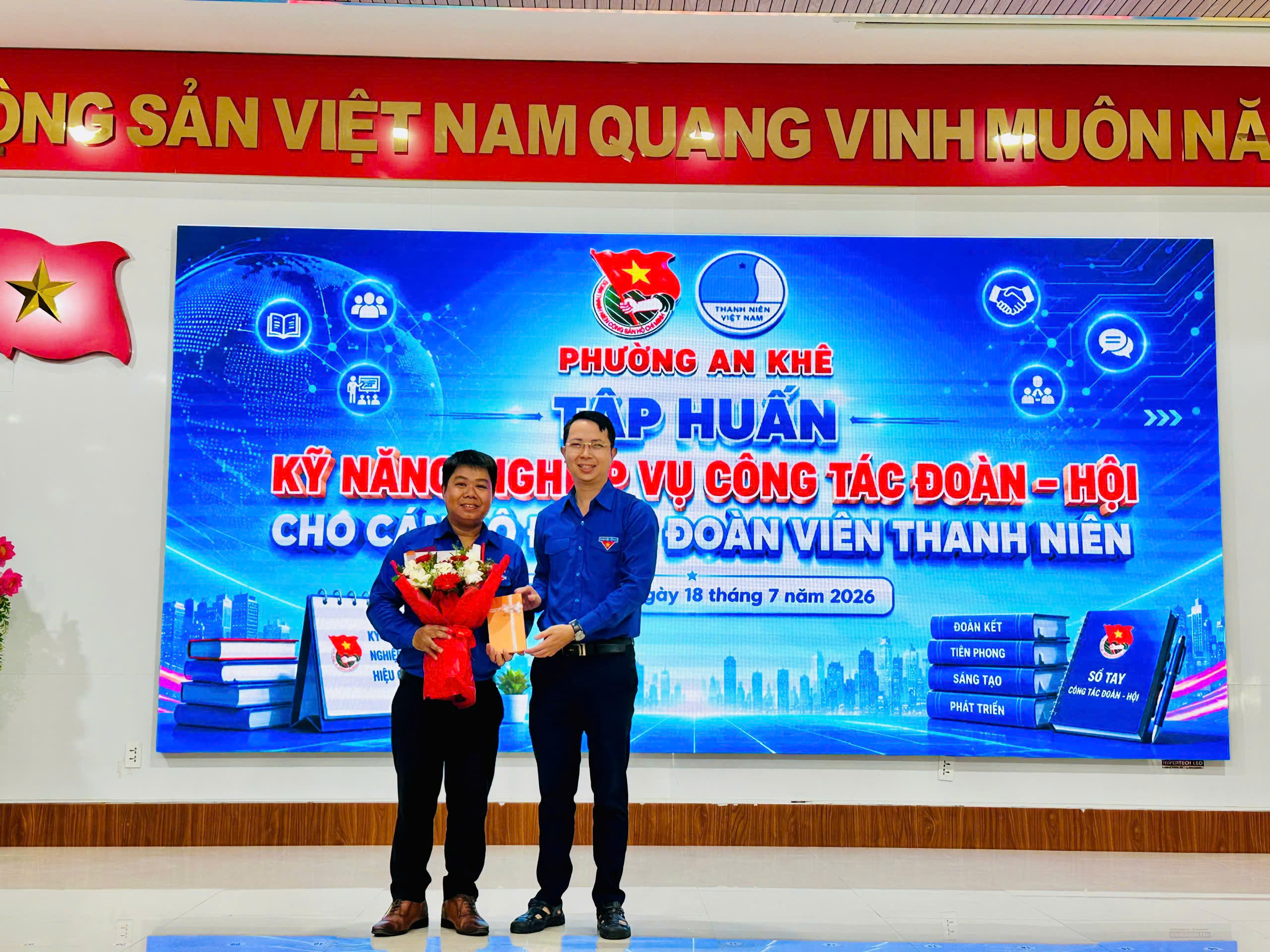 Đoàn Thanh niên phường An Khê tổ chức tập huấn công tác Đoàn - Hội cho cán bộ Đoàn, đoàn viên thanh niên sau sáp nhập tổ dân phố