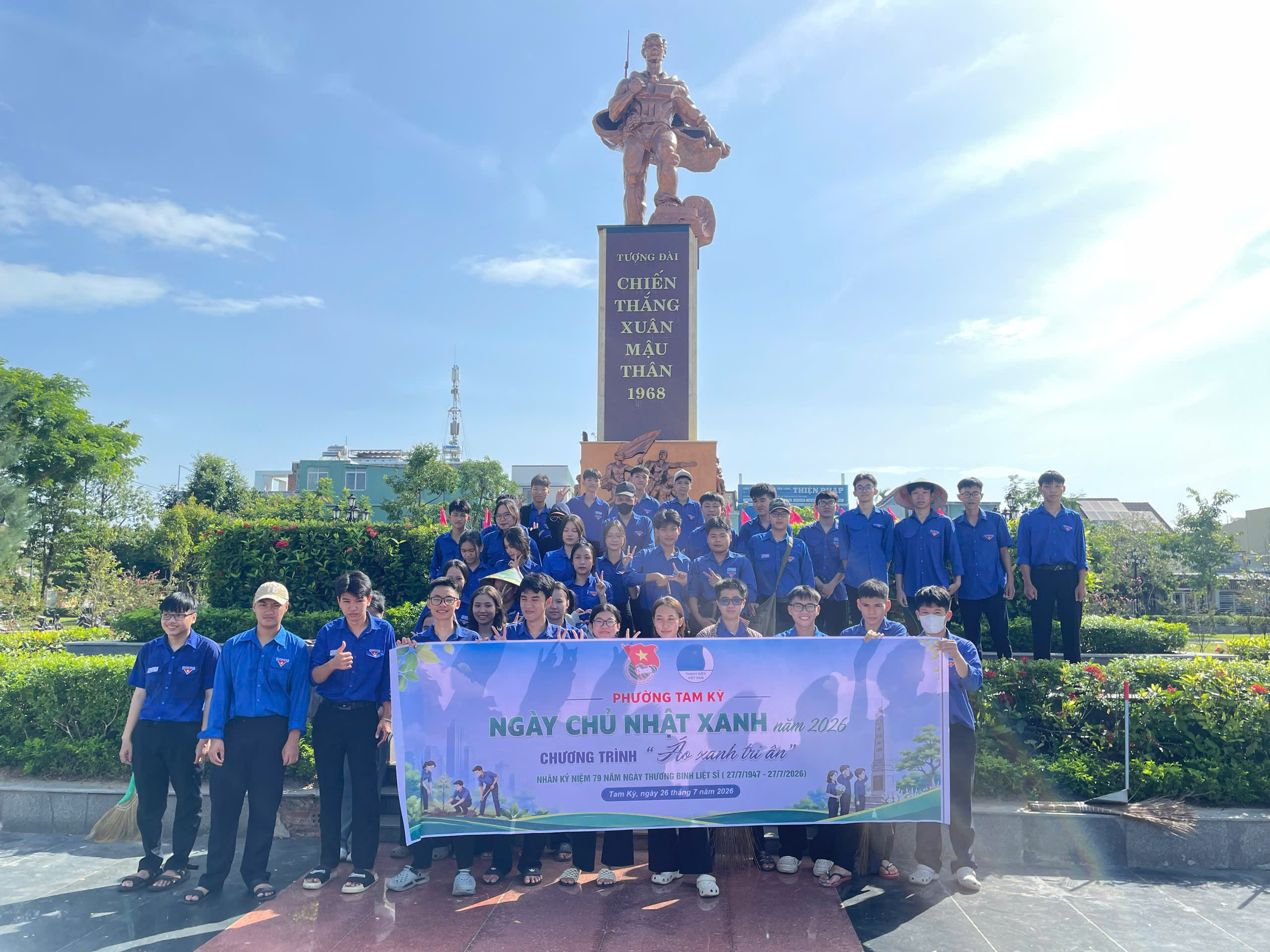 Đoàn phường Tam Kỳ tổ chức chuỗi hoạt động “Chiến sĩ tình nguyện uống nước nhớ nguồn” năm 2026
