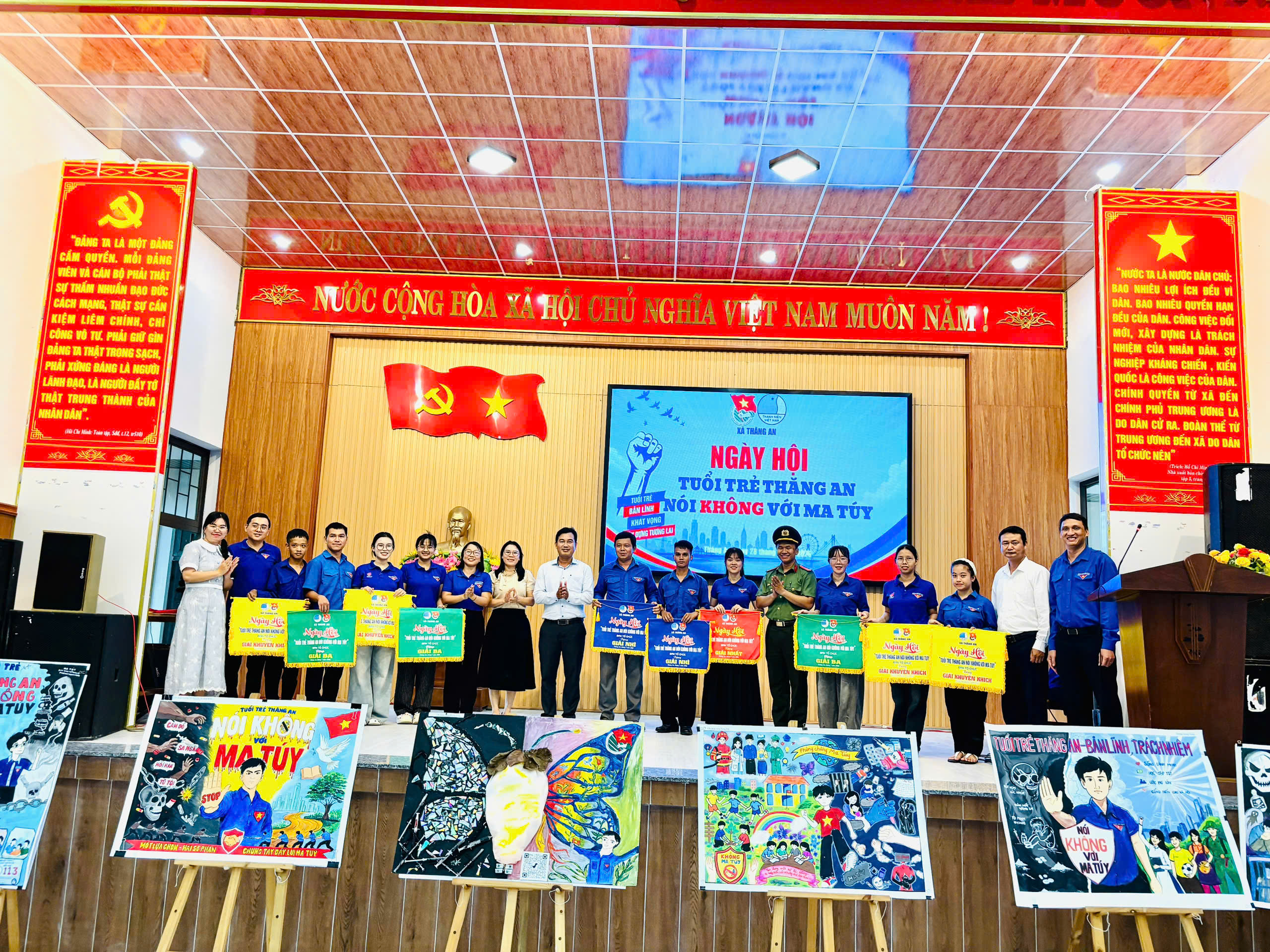 Đoàn xã Thăng An tổ chức Ngày hội “Tuổi trẻ Thăng An - Nói không với ma túy”