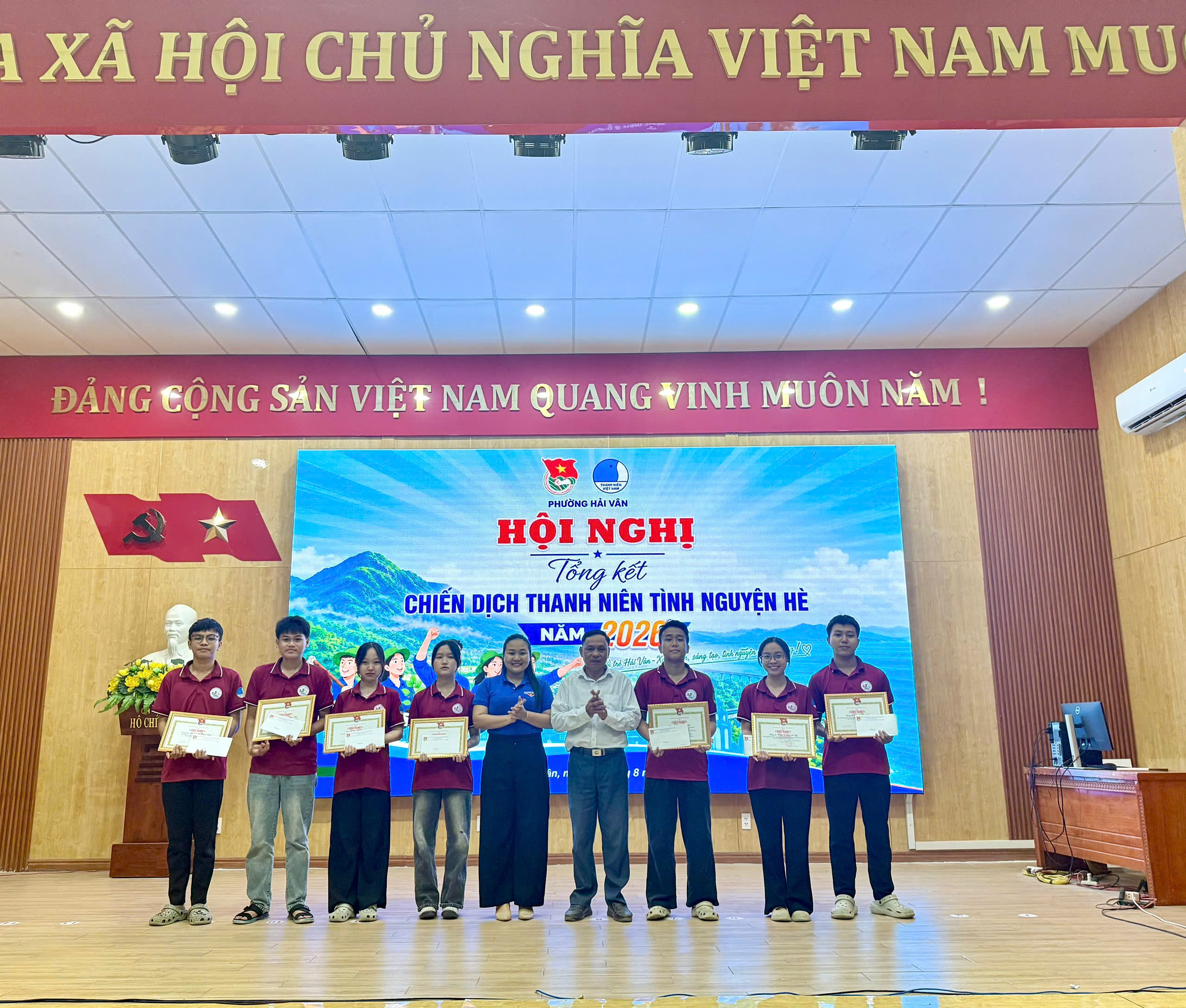 Đoàn phường Hải Vân tổng kết Chiến dịch Thanh niên tình nguyện hè năm 2026