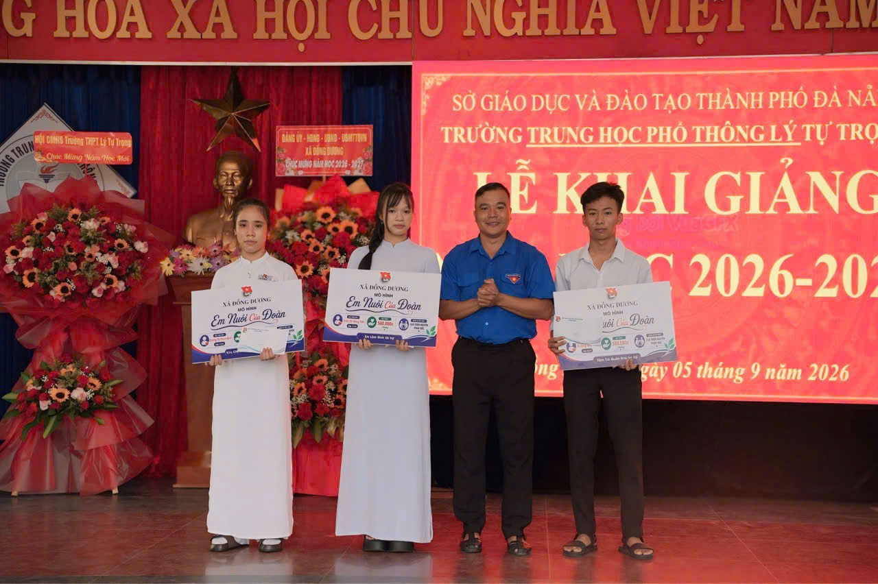 Đoàn xã Đồng Dương duy trì mô hình “Em nuôi của Đoàn”