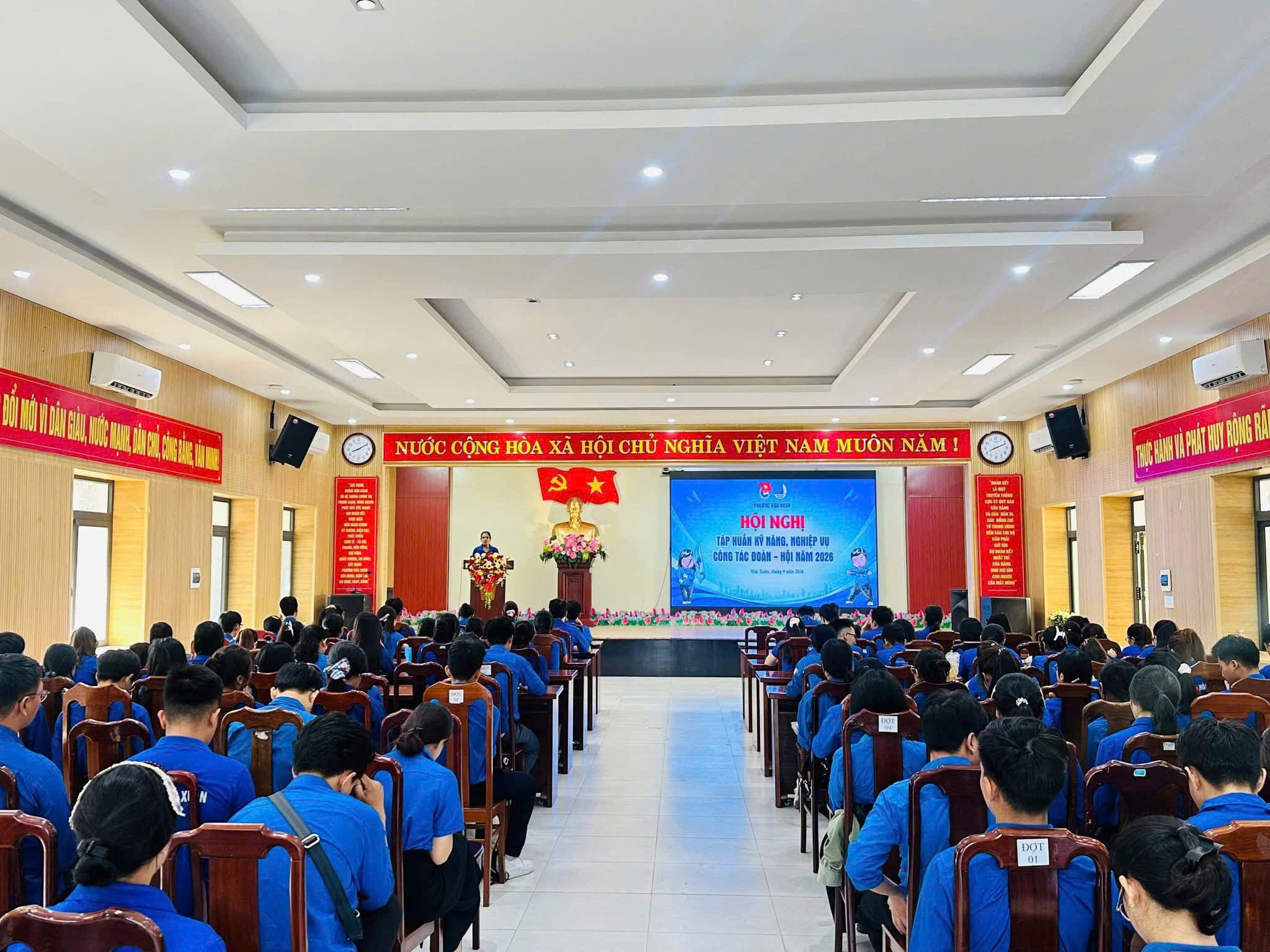 Đoàn phường Hòa Xuân tổ chức tập huấn kỹ năng công tác Đoàn – Hội