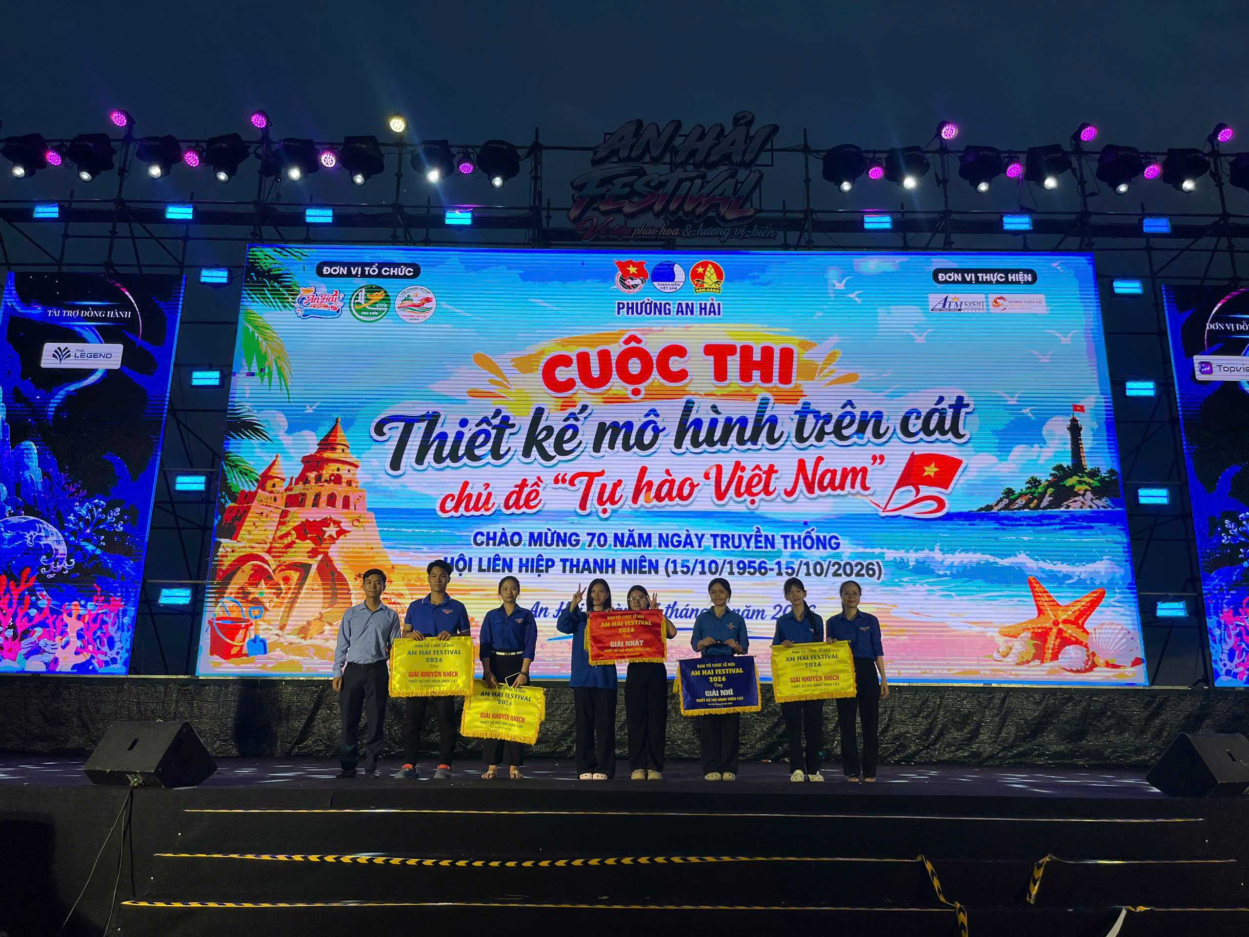 Đoàn - Hội - Đội phường An Hải tổ chức Cuộc thi thiết kế mô hình trên cát với chủ đề “Tự hào Việt Nam”