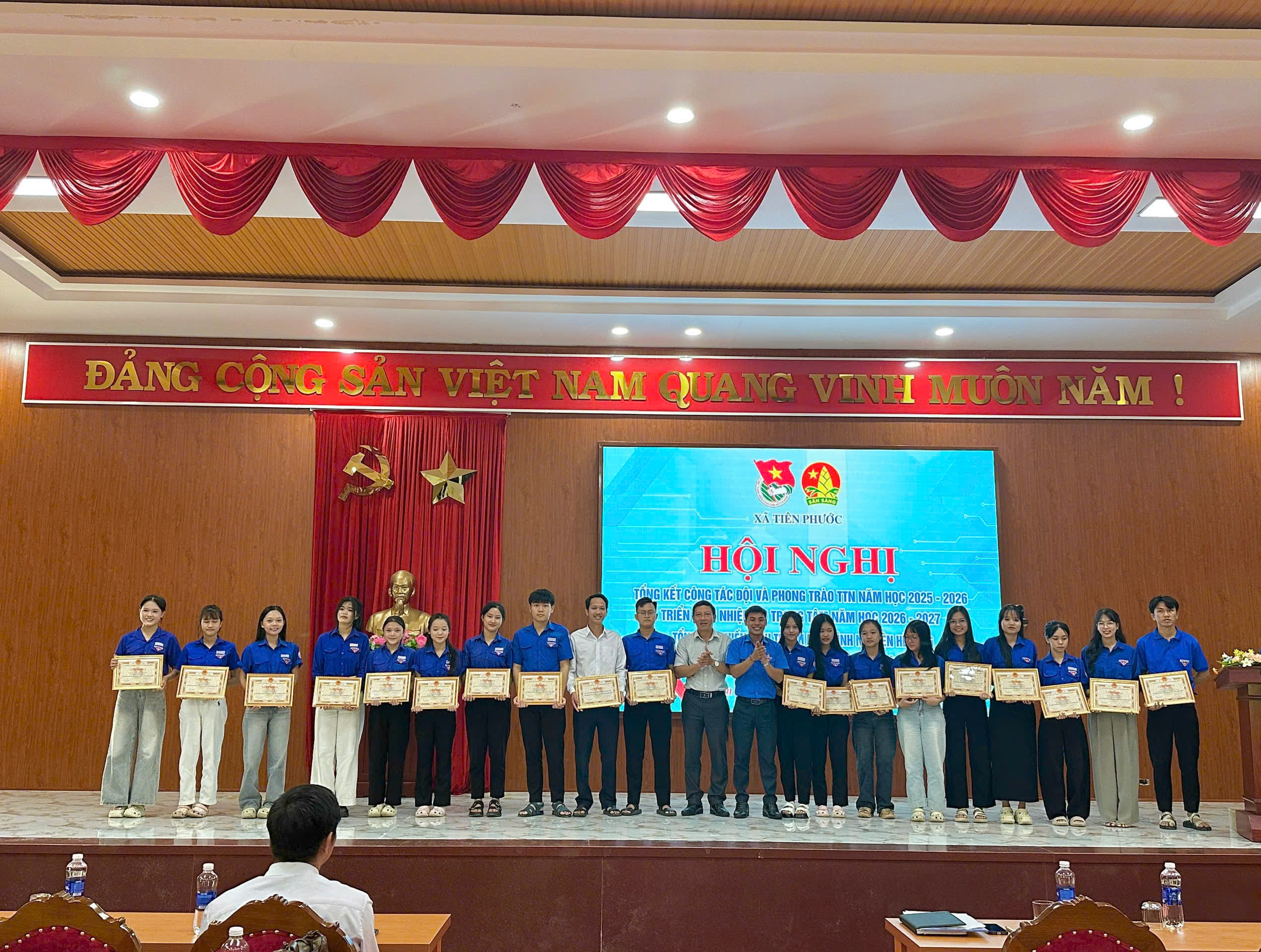 Đoàn xã Tiên Phước tổng kết công tác Đội và Chiến dịch Thanh niên tình nguyện hè năm 2026