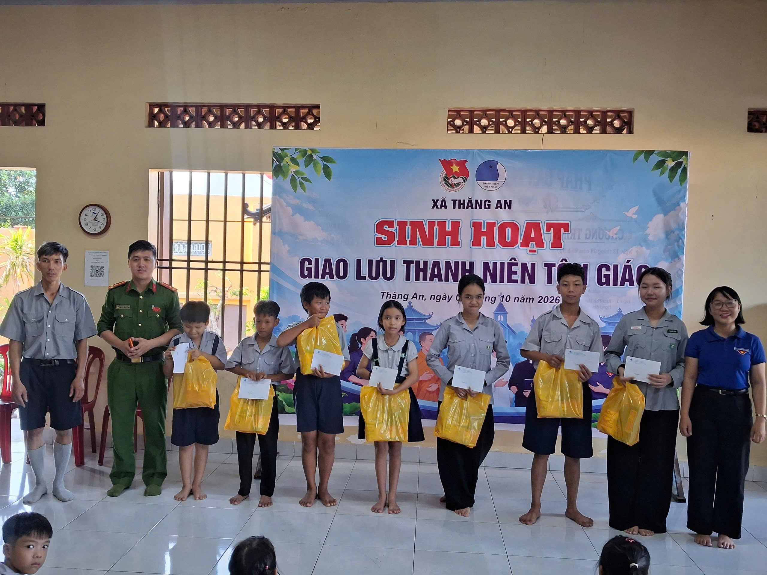 Đoàn – Hội xã Thăng An tổ chức giao lưu thanh niên tôn giáo và tuyên truyền pháp luật năm 2026