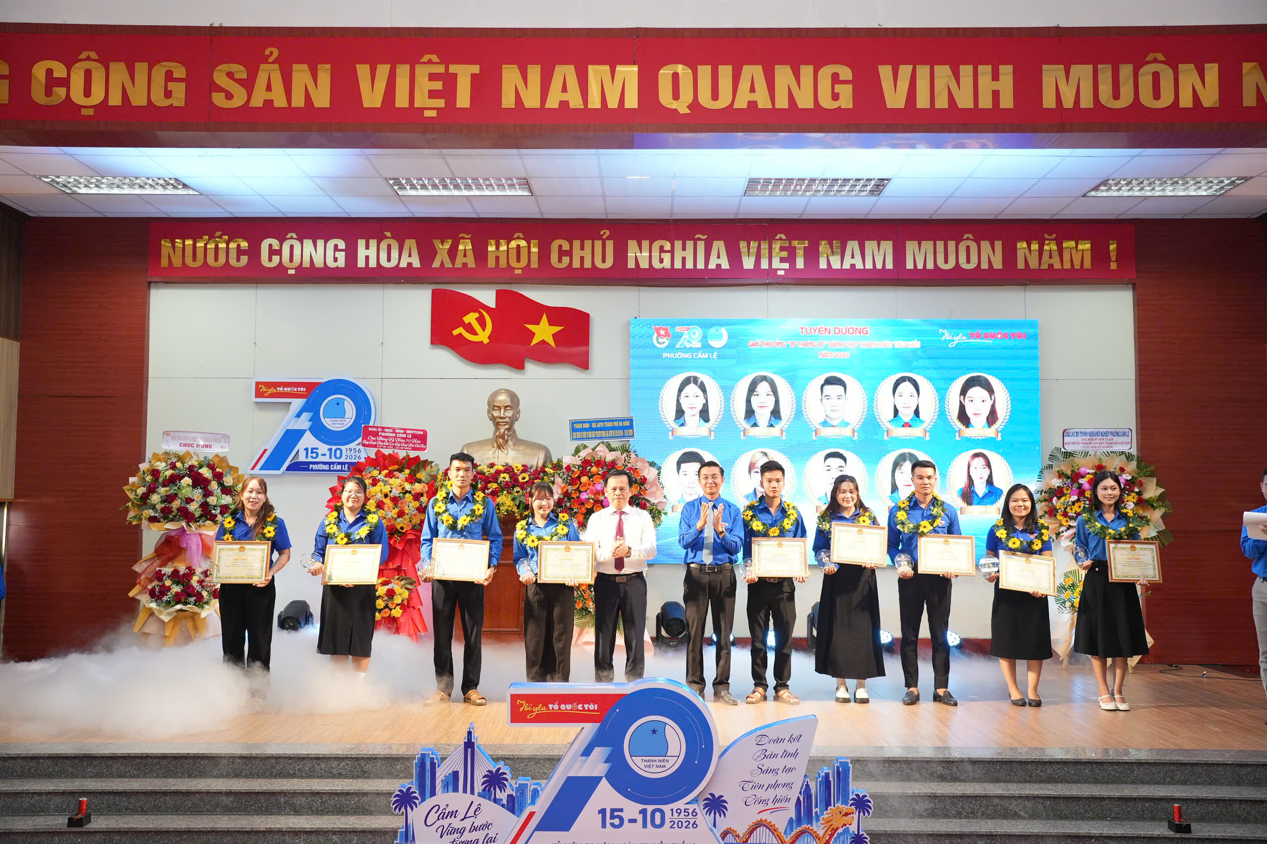 Đoàn – Hội phường Cẩm Lệ tổ chức lễ kỷ niệm 70 năm Ngày truyền thống Hội LHTN Việt Nam
