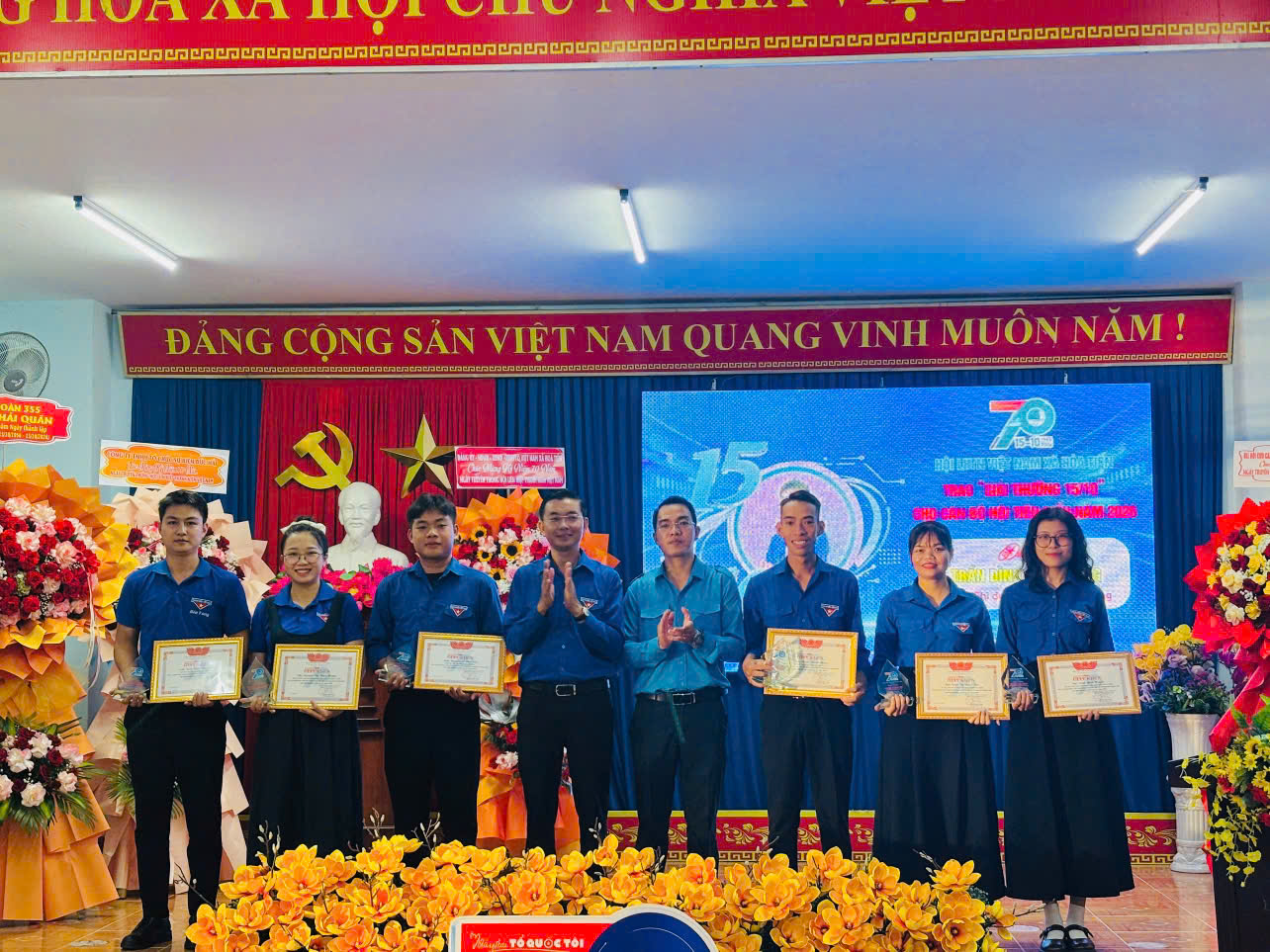 Đoàn – Hội xã Hòa Tiến tổ chức chương trình kỷ niệm 70 năm Ngày truyền thống Hội Liên hiệp Thanh niên Việt Nam