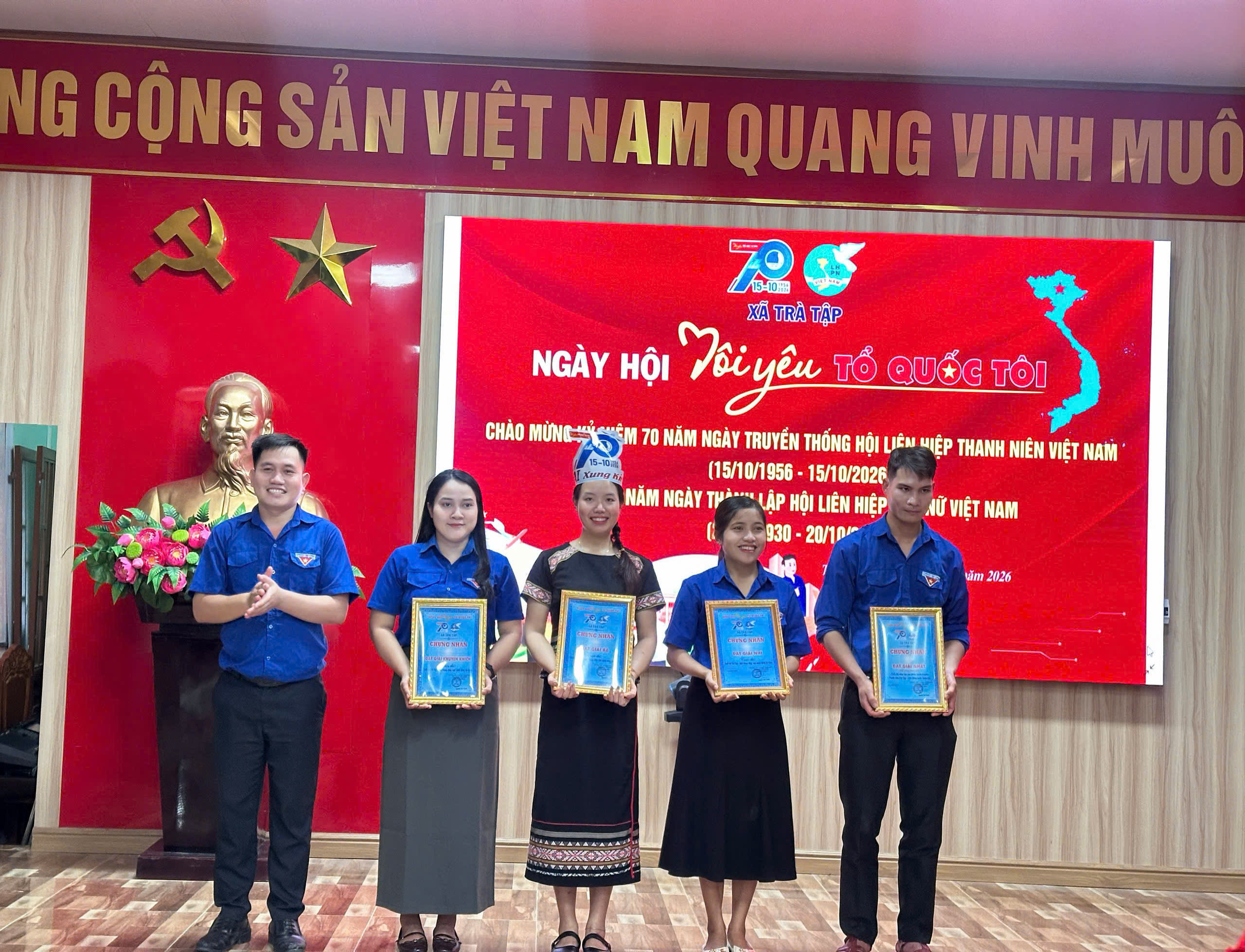 Hội LHTN Việt Nam xã Trà Tập tổ chức Ngày hội “Tôi yêu Tổ quốc tôi”