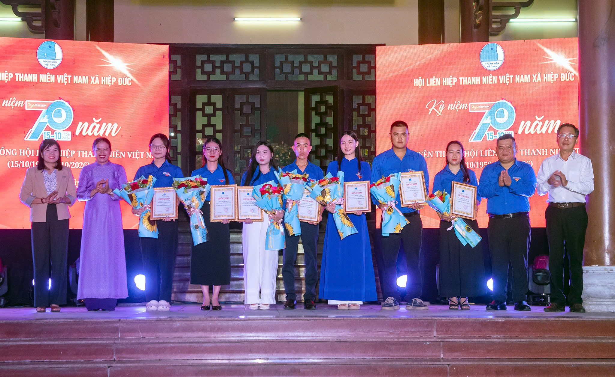 Đoàn – Hội xã Hiệp Đức tổ chức sinh hoạt kỷ niệm 70 năm Ngày truyền thống Hội Liên hiệp Thanh niên Việt Nam