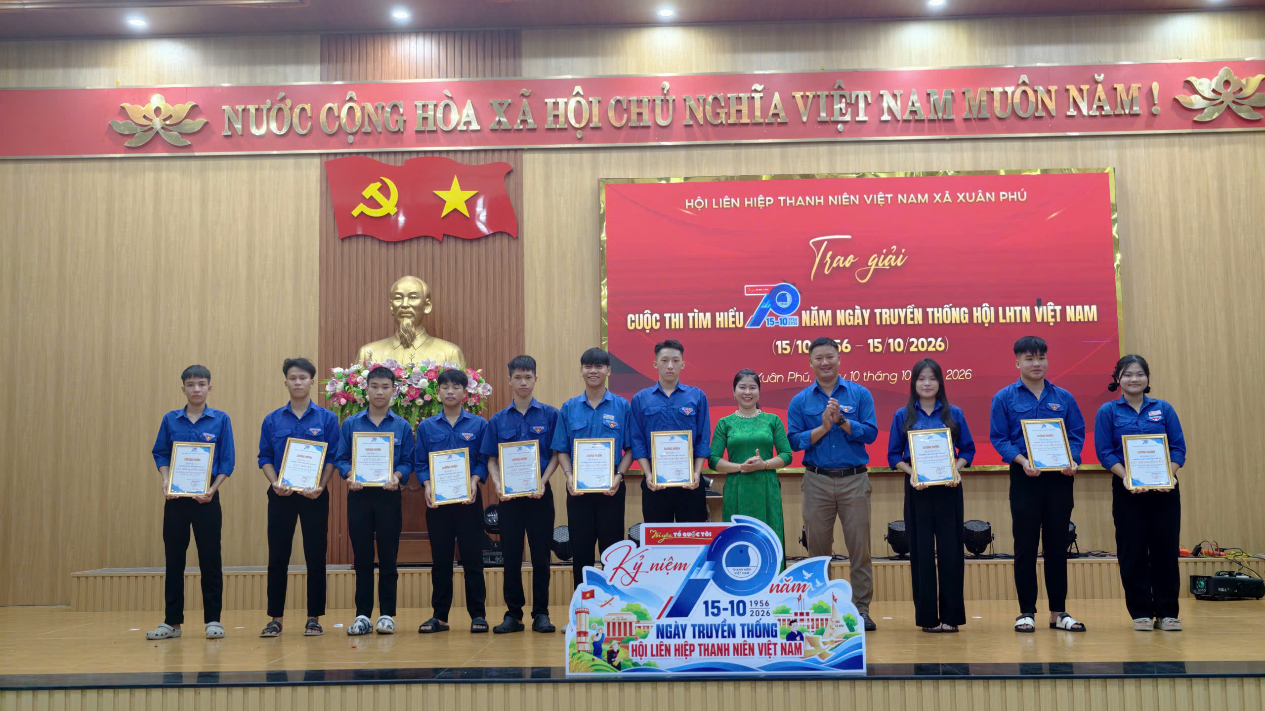 Hội LHTN Việt Nam xã Xuân Phú kỷ niệm 70 năm Ngày truyền thống Hội LHTN Việt Nam