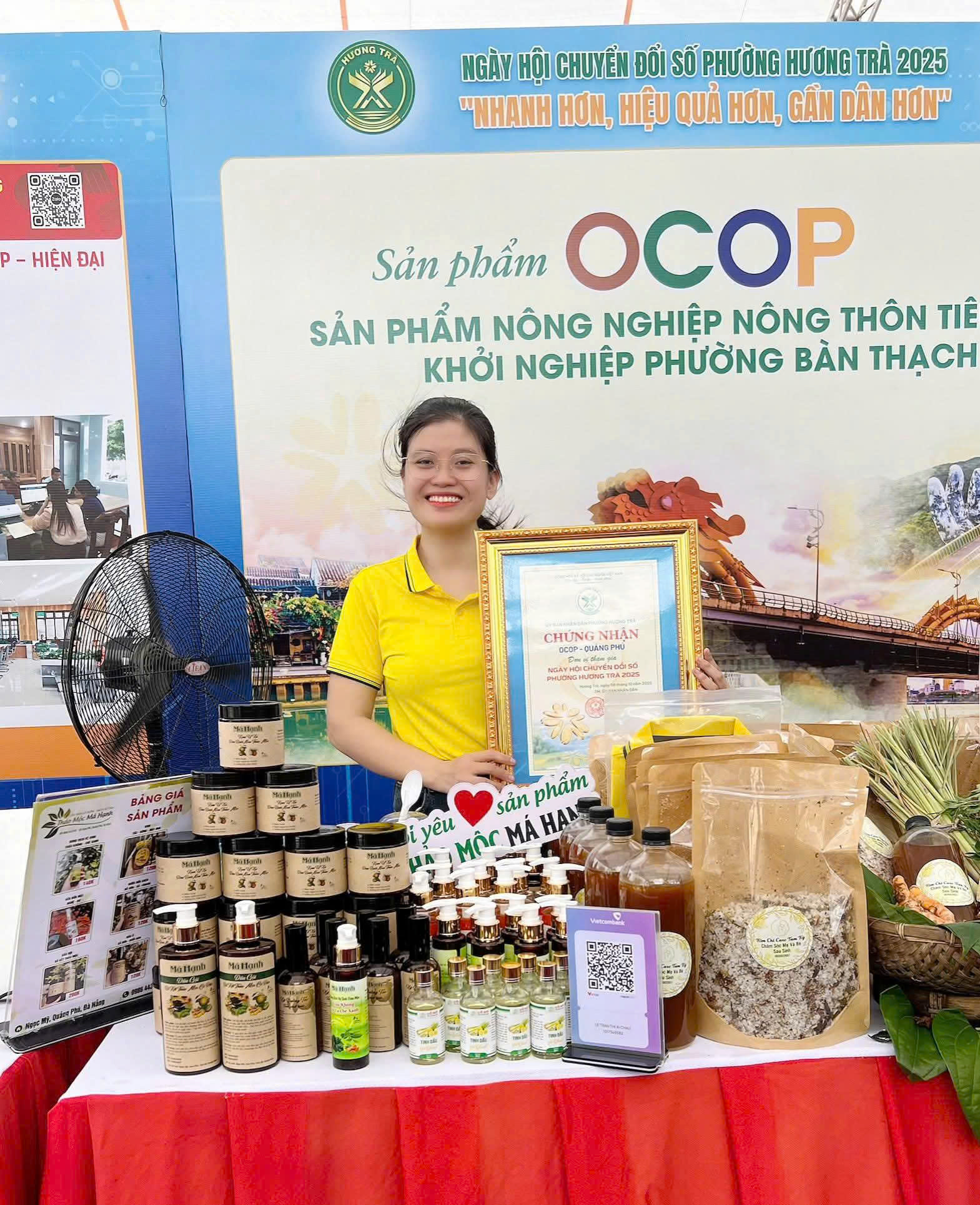 Đoàn phường Quảng Phú: Lê Trần Thị Ái Châu phát triển thương hiệu Thảo dược Má Hạnh từ tâm huyết với thảo mộc truyền thống