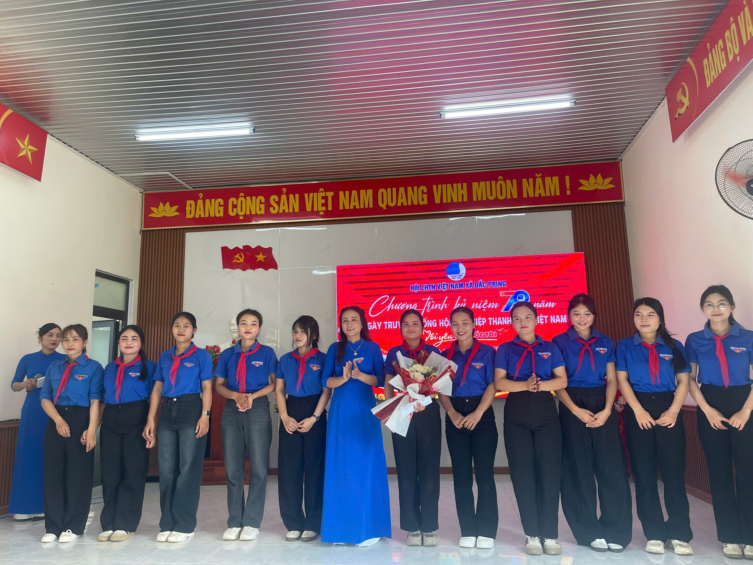 Hội LHTN Việt Nam xã Đắc Pring kỷ niệm 70 năm Ngày truyền thống Hội LHTN Việt Nam