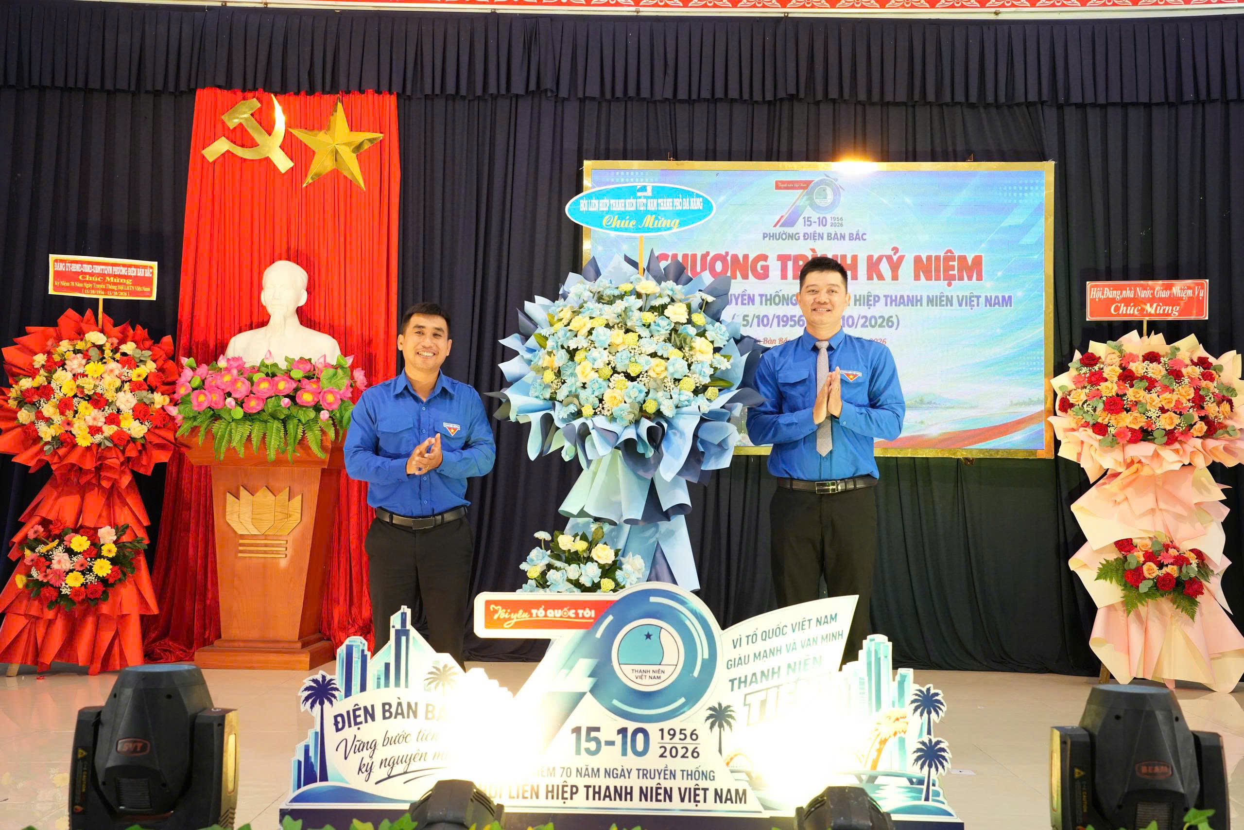 Hội LHTN Việt Nam phường Điện Bàn Bắc kỷ niệm 70 năm Ngày truyền thống Hội, tuyên dương 27 thanh niên tiêu biểu năm 2026