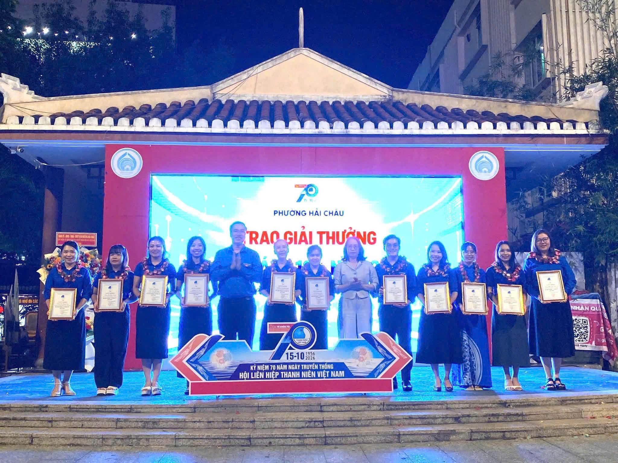 Hội LHTN Việt Nam phường Hải Châu tổ chức lễ kỷ niệm 70 năm Ngày truyền thống Hội và trao Giải thưởng “15 tháng 10” năm 2026