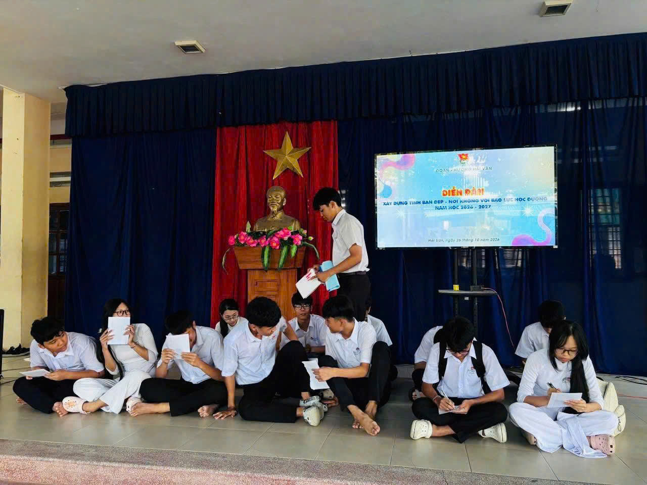 Đoàn phường Hải Vân triển khai chiến dịch truyền thông xây dựng tình bạn đẹp, nói không với bạo lực học đường