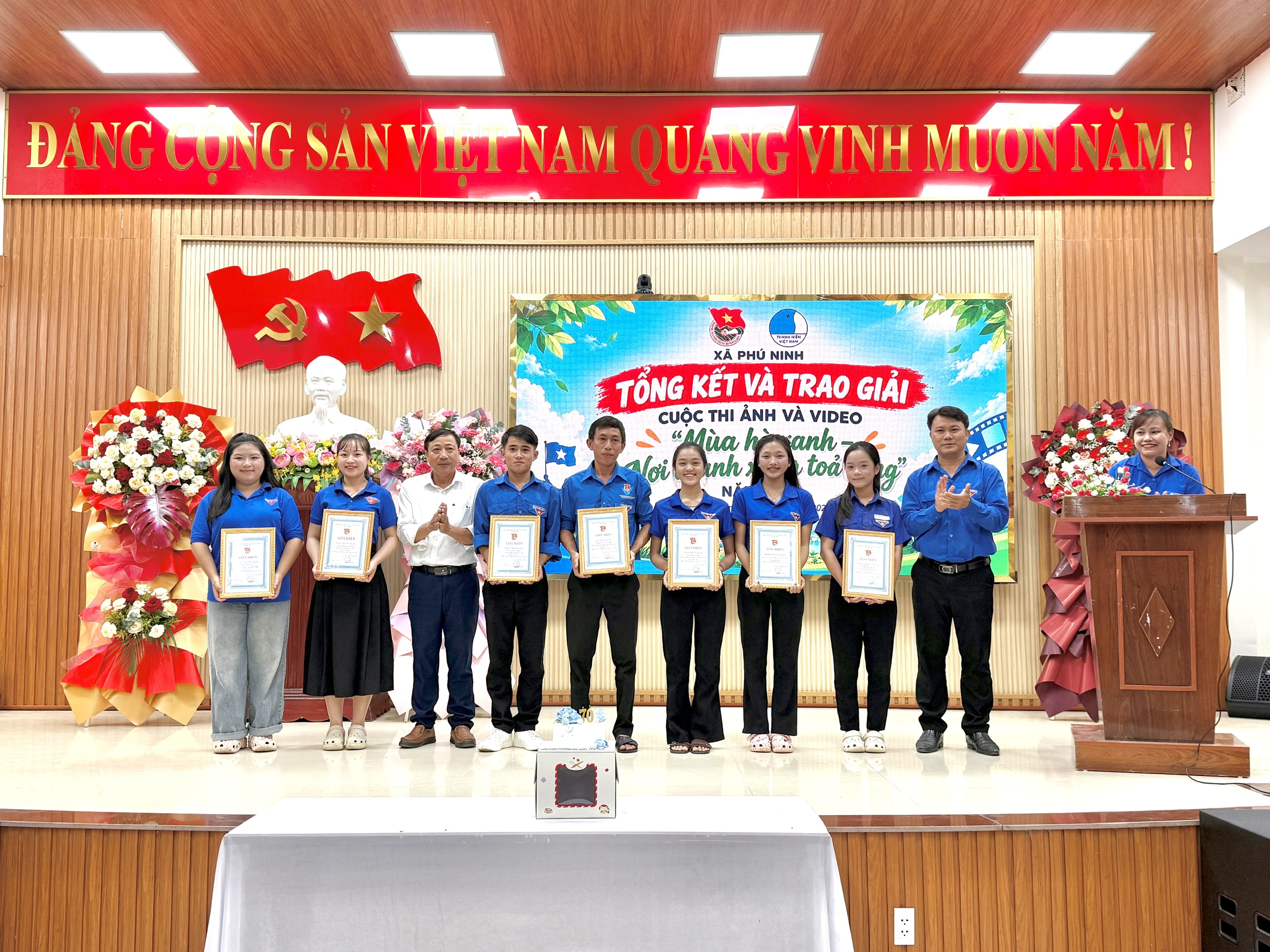 Hội LHTN Việt Nam xã Phú Ninh kỷ niệm 70 năm Ngày truyền thống Hội, trao thưởng Cuộc thi ảnh và video ngắn “Mùa hè xanh – Nơi thanh xuân tỏa sáng” năm 2026