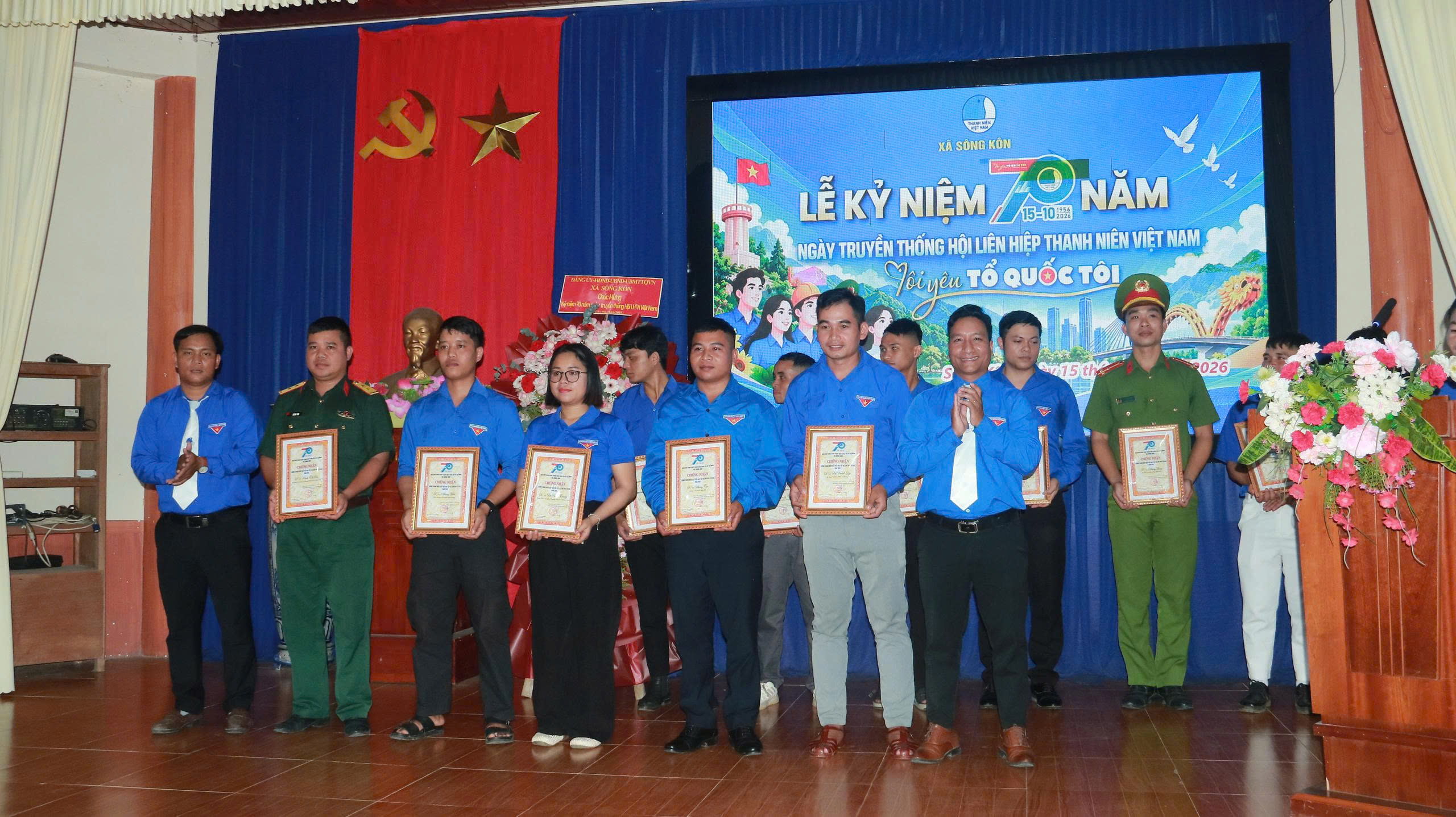 Hội LHTN Việt Nam xã Sông Kôn kỷ niệm 70 năm Ngày truyền thống Hội LHTN Việt Nam