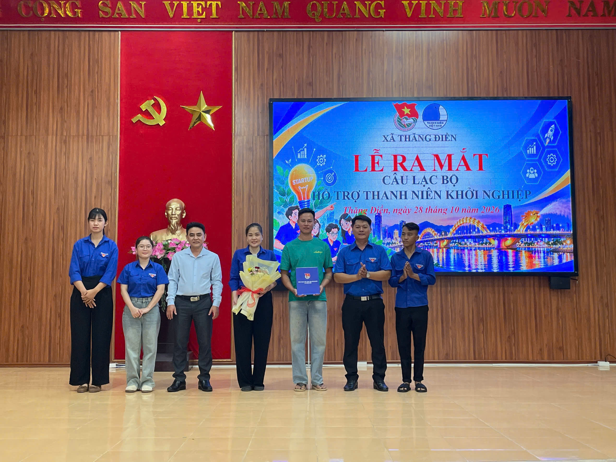 Đoàn xã Thăng Điền ra mắt Câu lạc bộ “Hỗ trợ thanh niên khởi nghiệp”