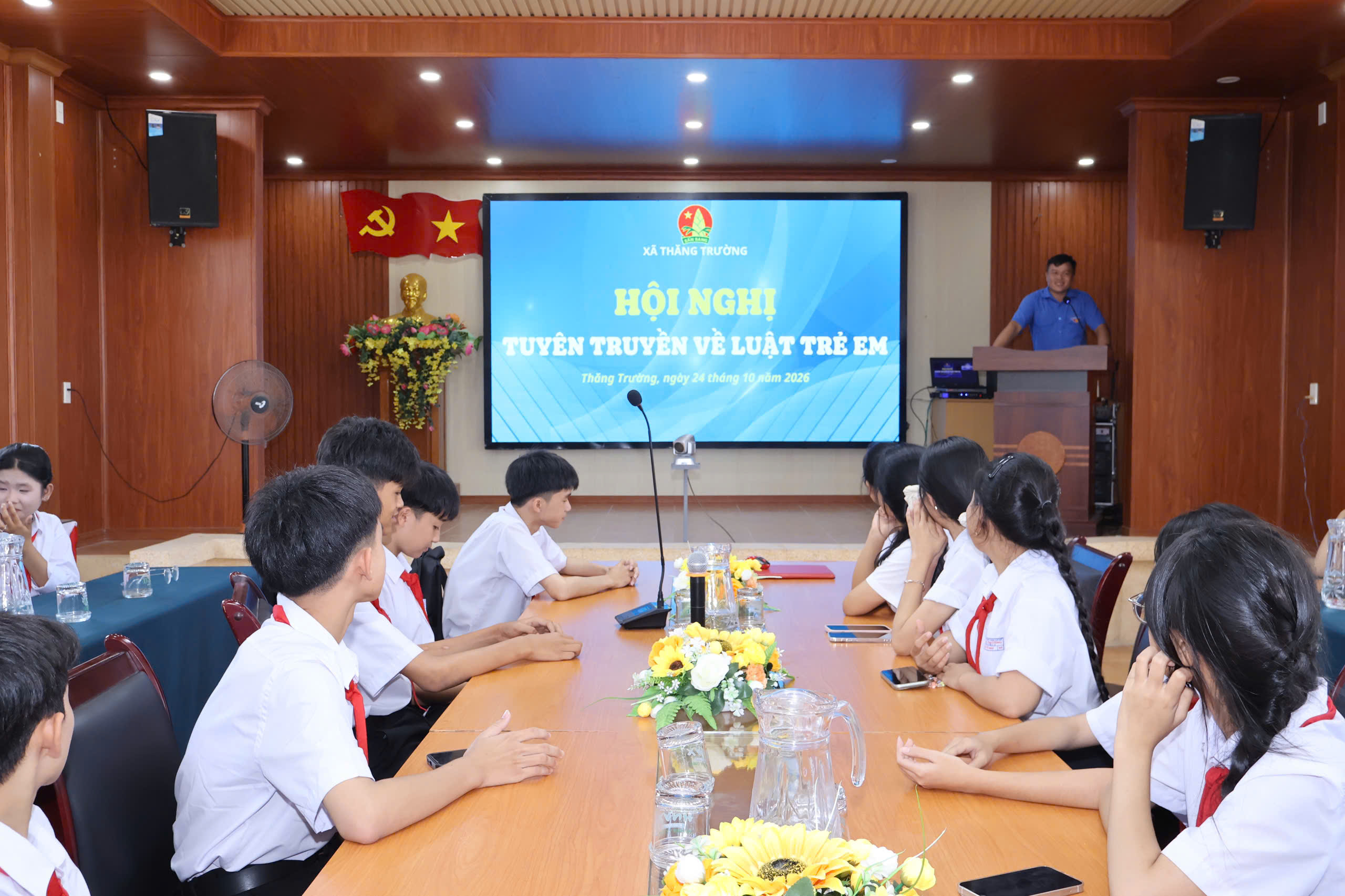 Hội đồng Đội xã Thăng Trường tuyên truyền Luật Trẻ em và quyền tham gia của trẻ em năm học 2026–2027
