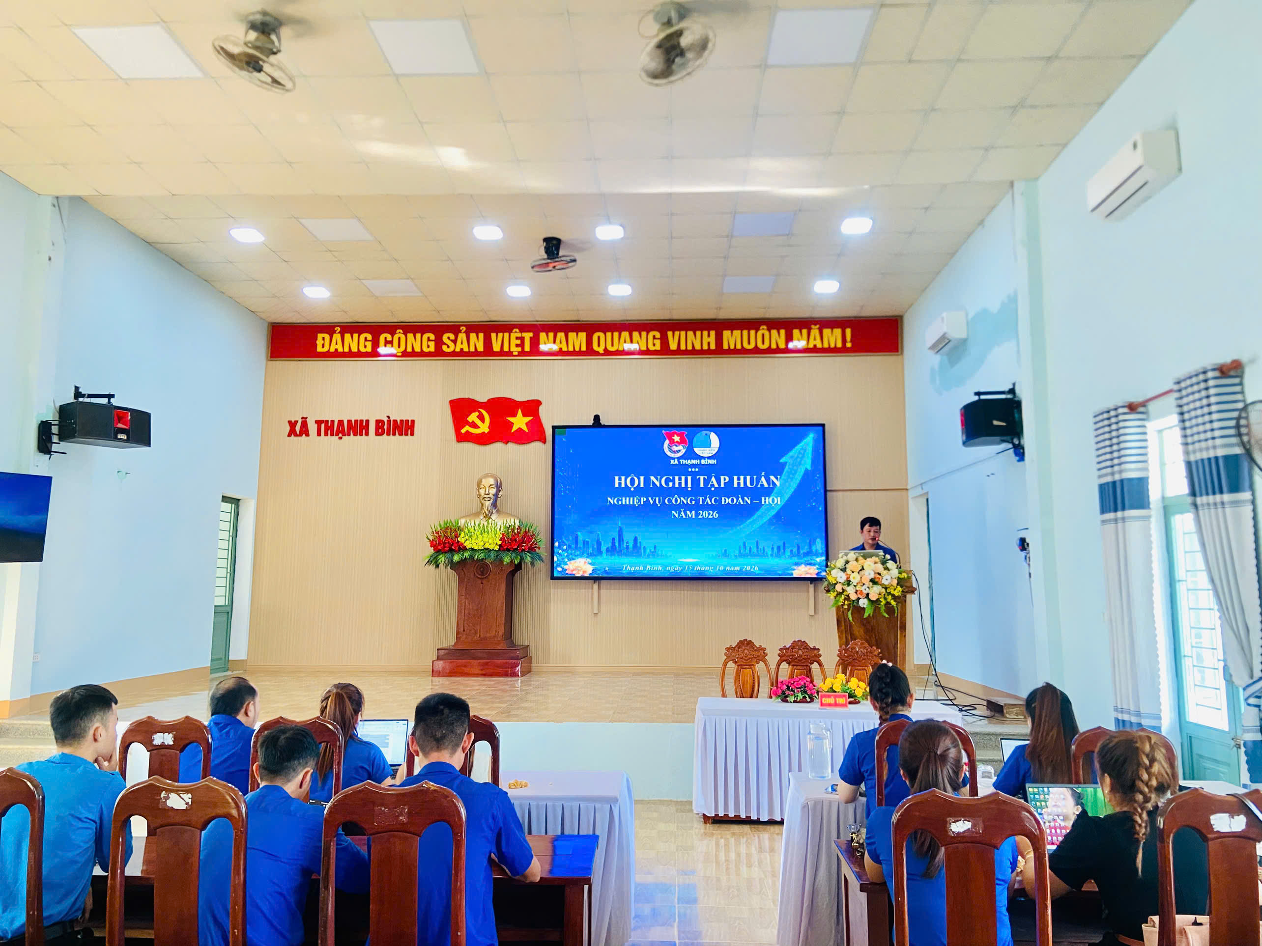 Đoàn xã Thạnh Bình tổ chức hội nghị tập huấn công tác Đoàn – Hội năm 2026